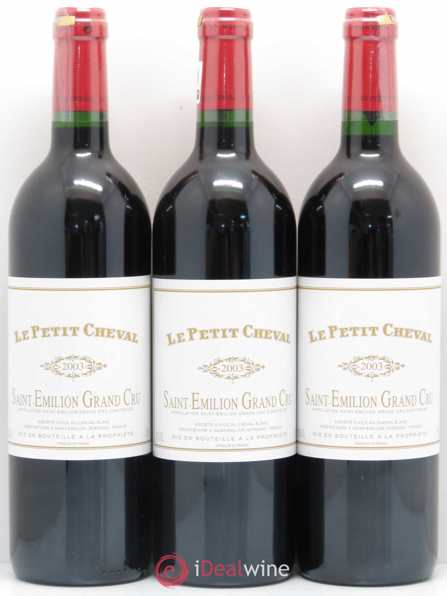 Le Petit Cheval Second Vin 2003 - Lot de 12 bouteilles - 2