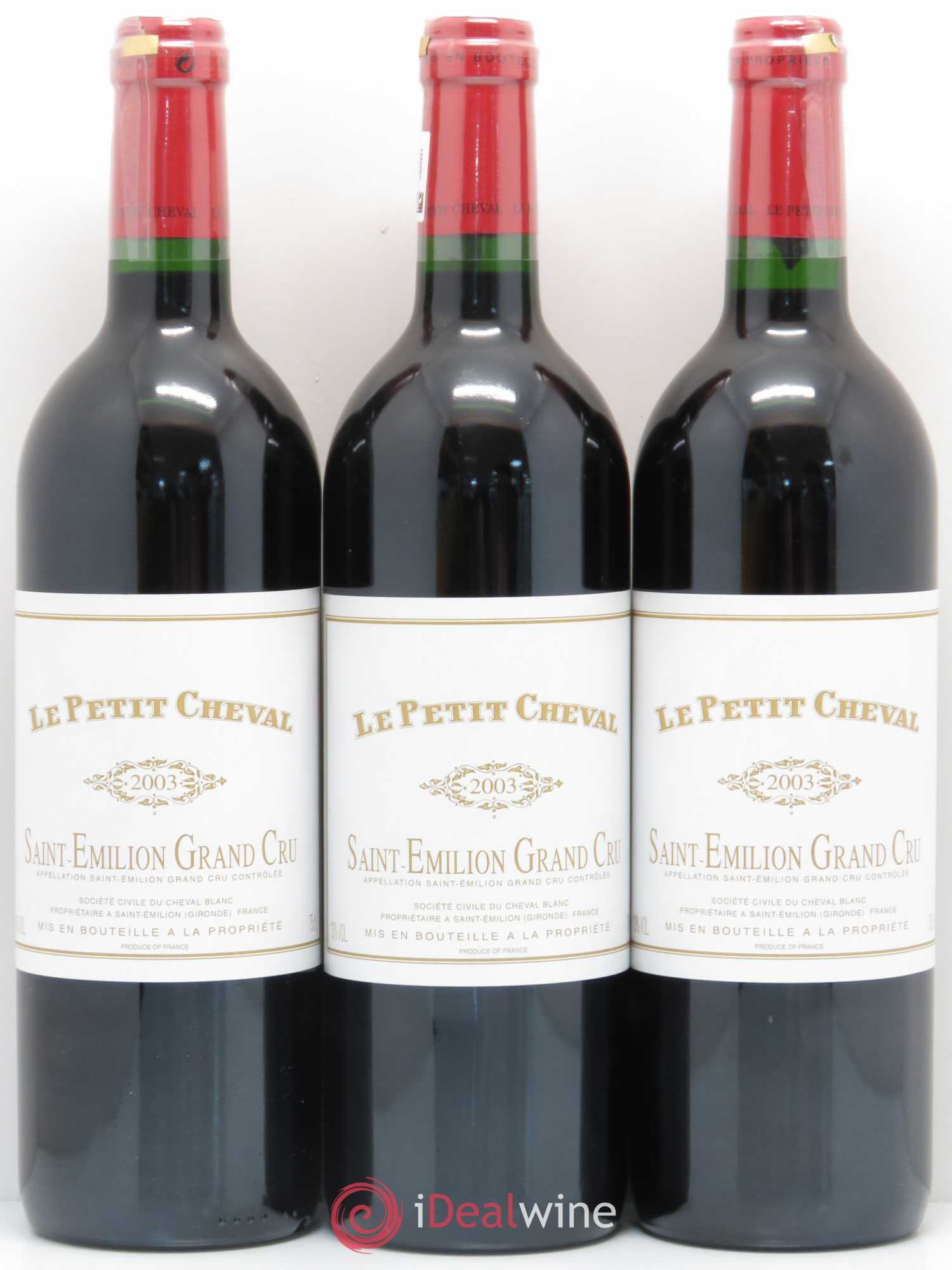 Le Petit Cheval Second Vin 2003 - Lot de 12 bouteilles - 3
