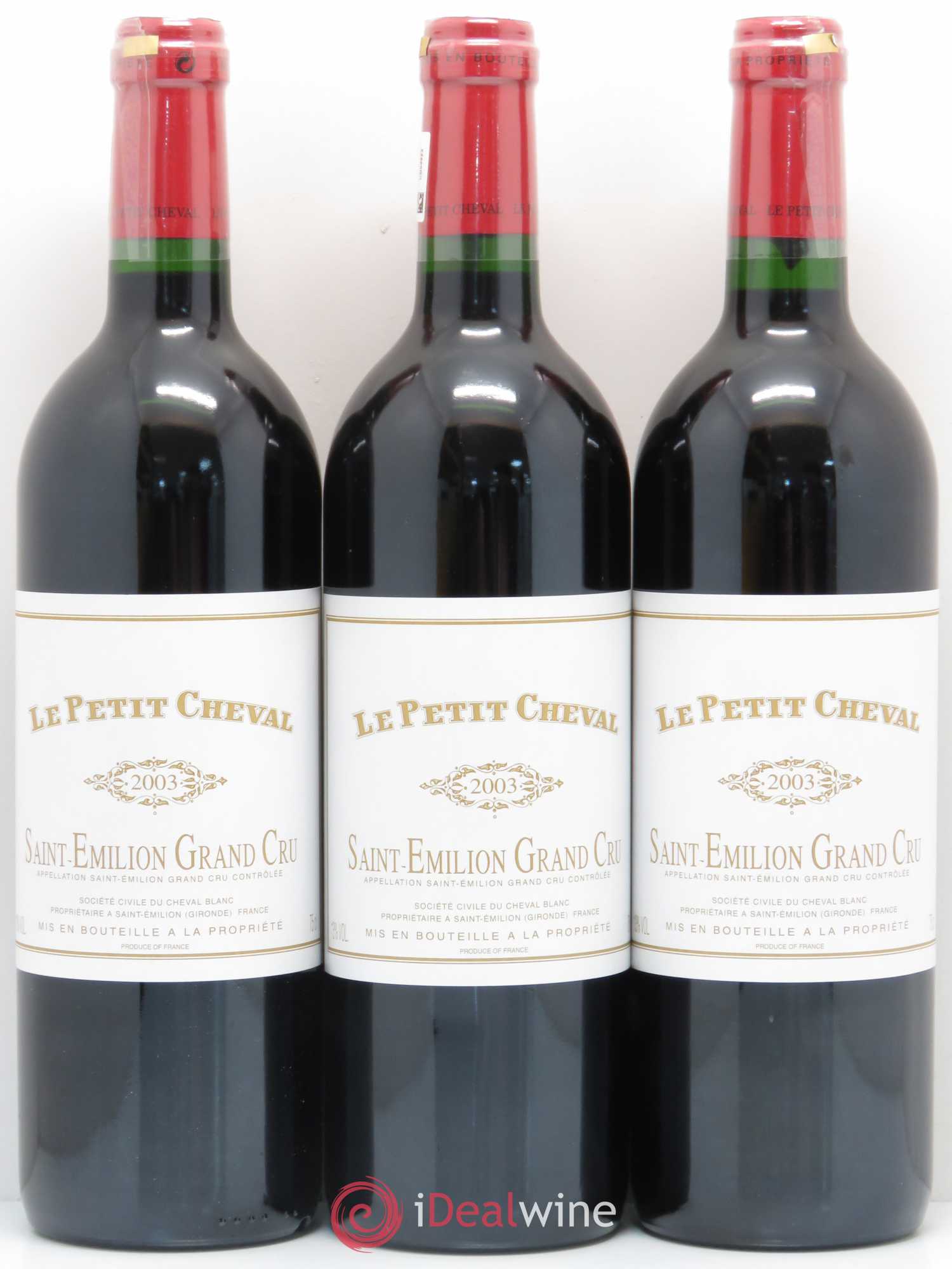 Le Petit Cheval Second Vin 2003 - Lot de 12 bouteilles - 4