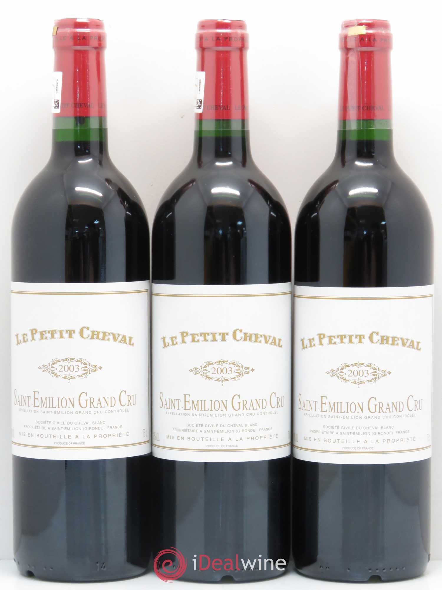 Le Petit Cheval Second Vin 2003 - Lot de 12 bouteilles - 1