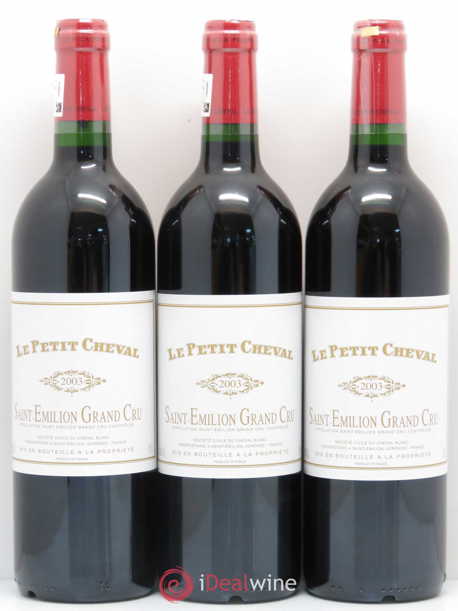 Le Petit Cheval Second Vin 2003 - Lot de 12 bouteilles - 2