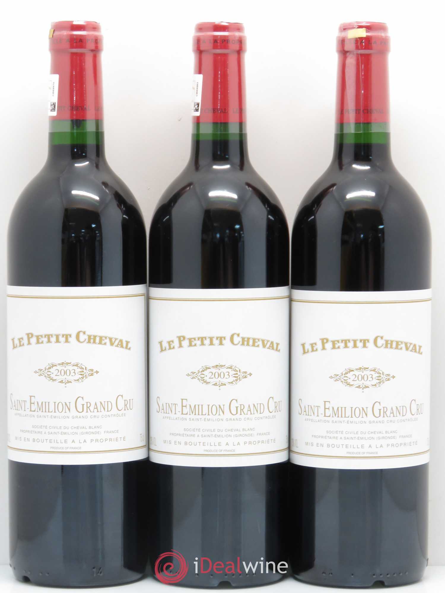 Le Petit Cheval Second Vin 2003 - Lot de 12 bouteilles - 3