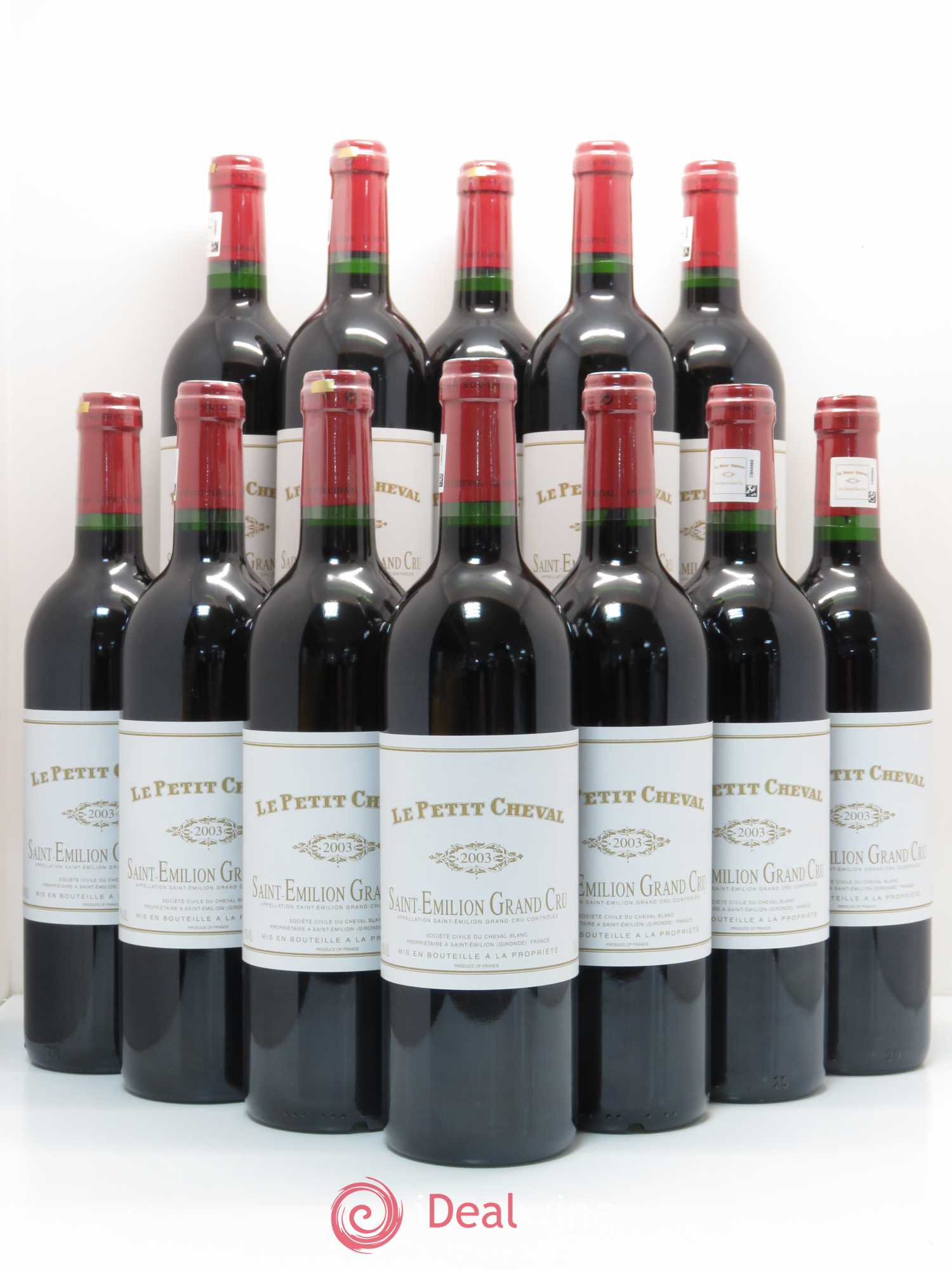 Le Petit Cheval Second Vin 2003 - Lot de 12 bouteilles - 0