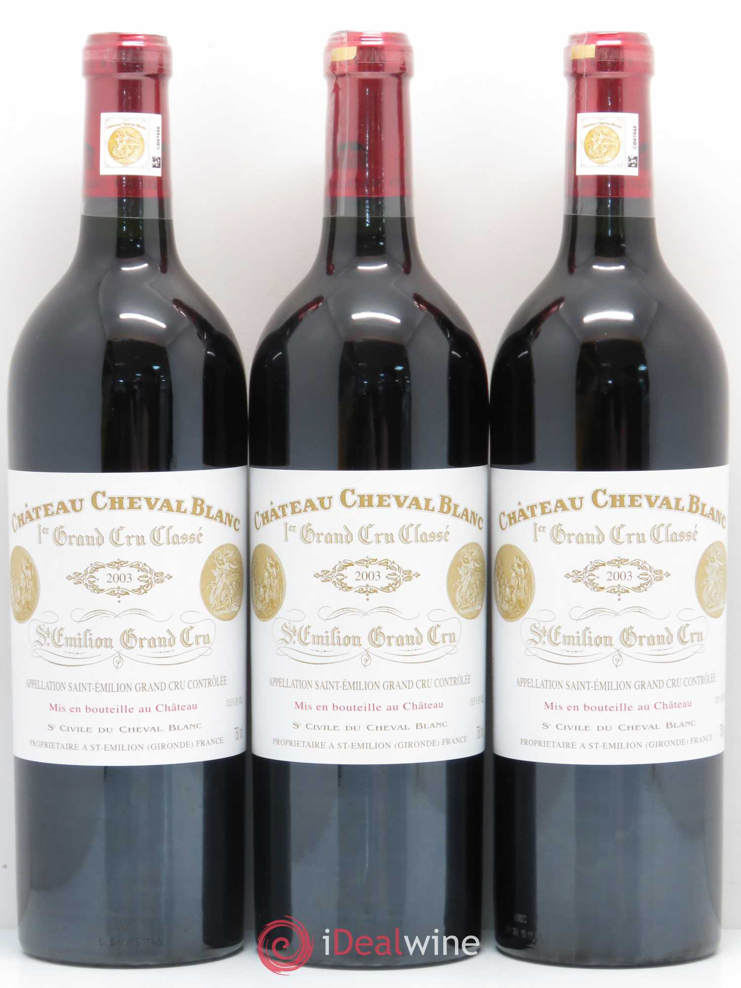 Château Cheval Blanc 1er Grand Cru Classé A 2003 - Lot de 12 bouteilles - 3