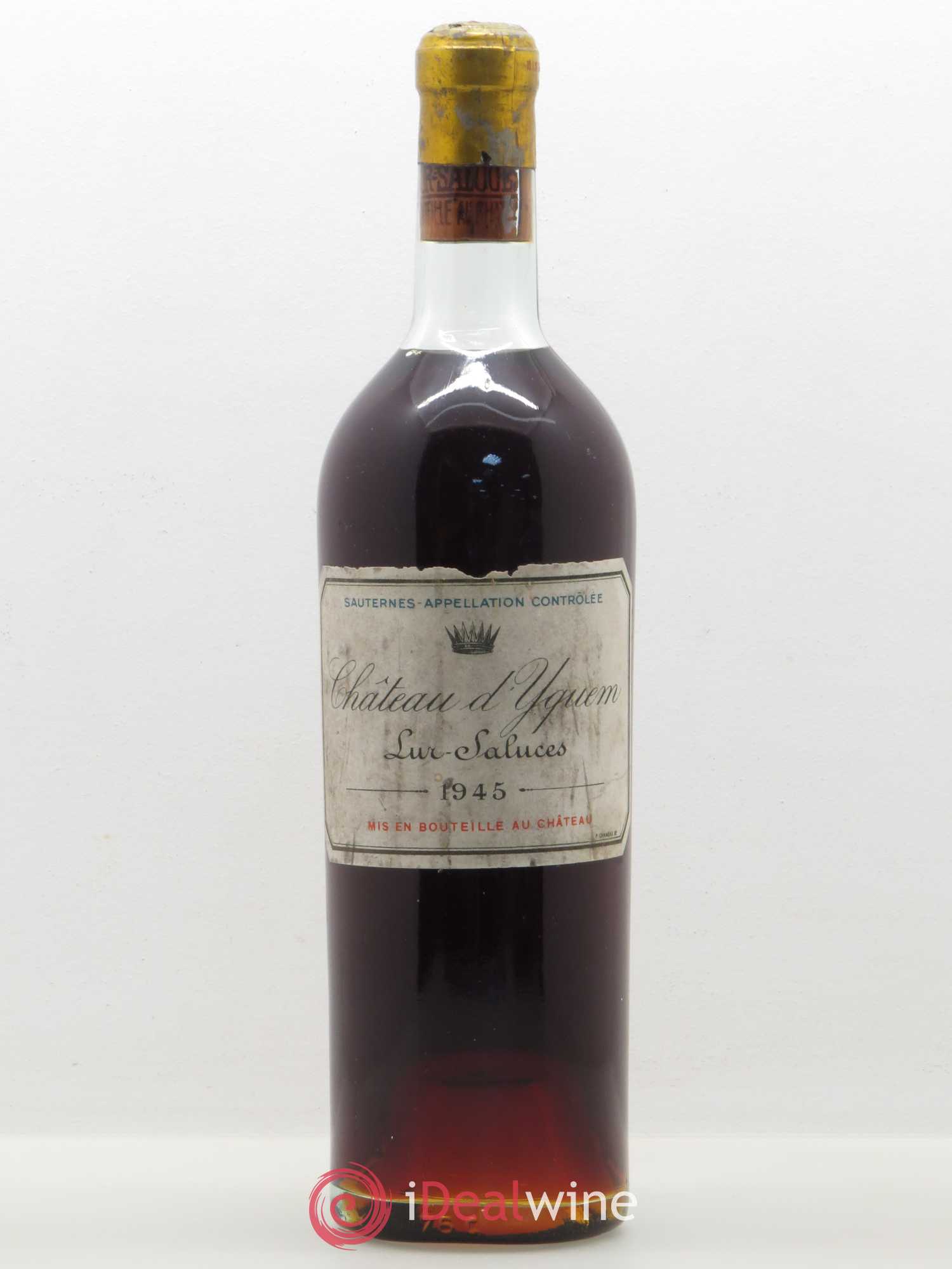 Château d' Yquem 1er Cru Classé Supérieur 1945 - Lot de 1 bouteille - 0