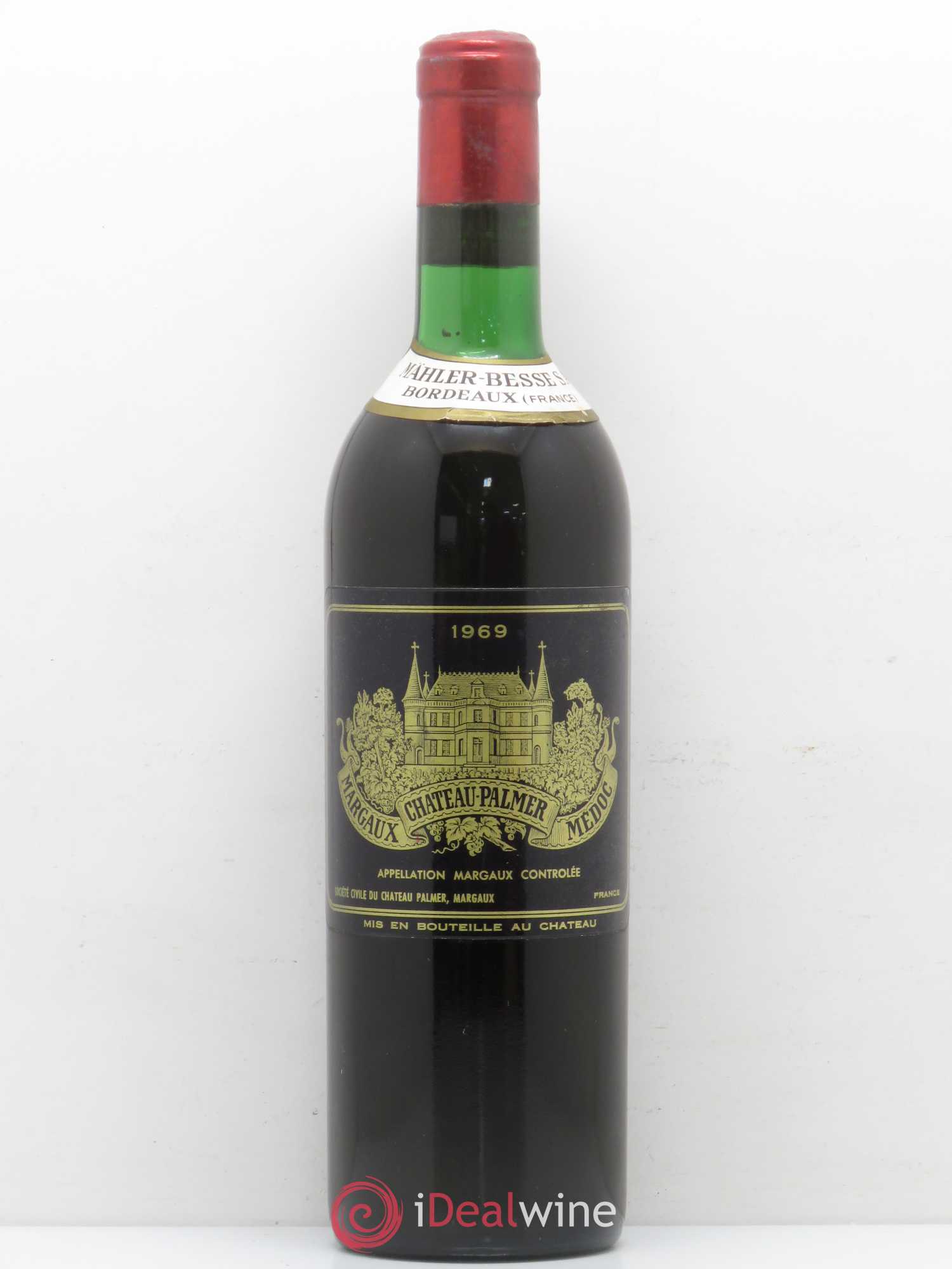 Château Palmer 3ème Grand Cru Classé 1969 - Lot de 1 bouteille - 0