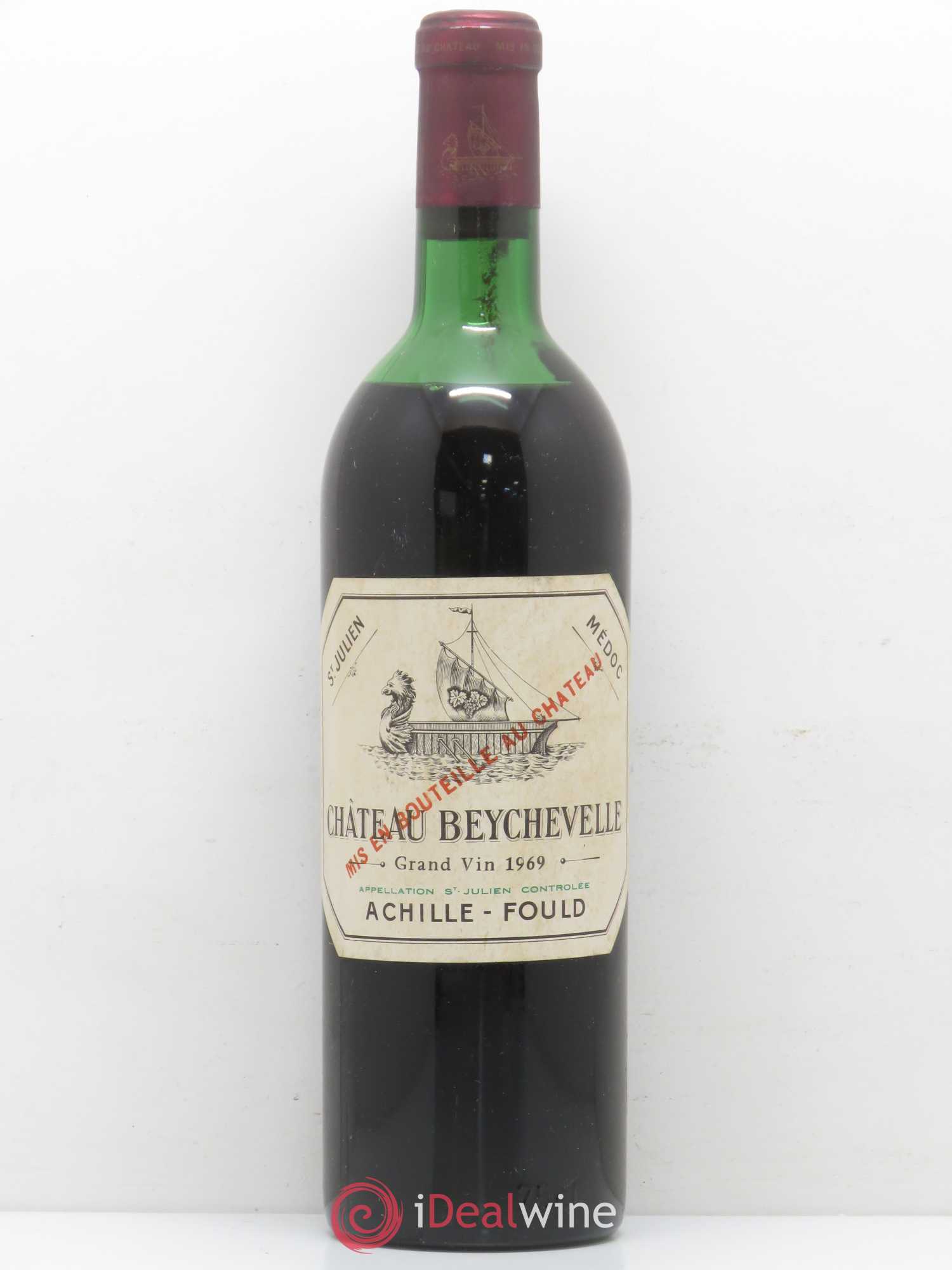 Château Beychevelle 4ème Grand Cru Classé 1969 - Lot de 1 bouteille - 0