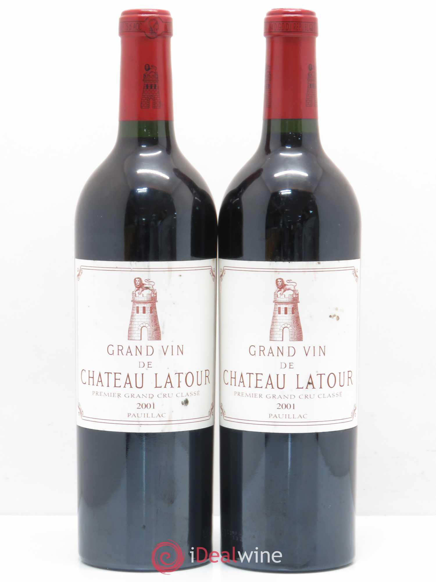 Château Latour 1er Grand Cru Classé 2001 - Lot de 2 bouteilles - 0