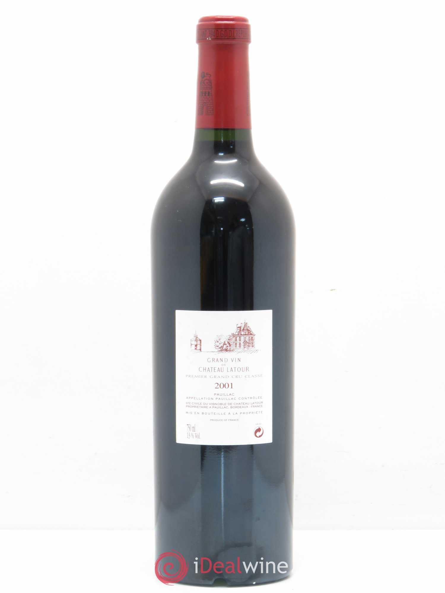 Château Latour 1er Grand Cru Classé 2001 - Lot de 1 bouteille - 1