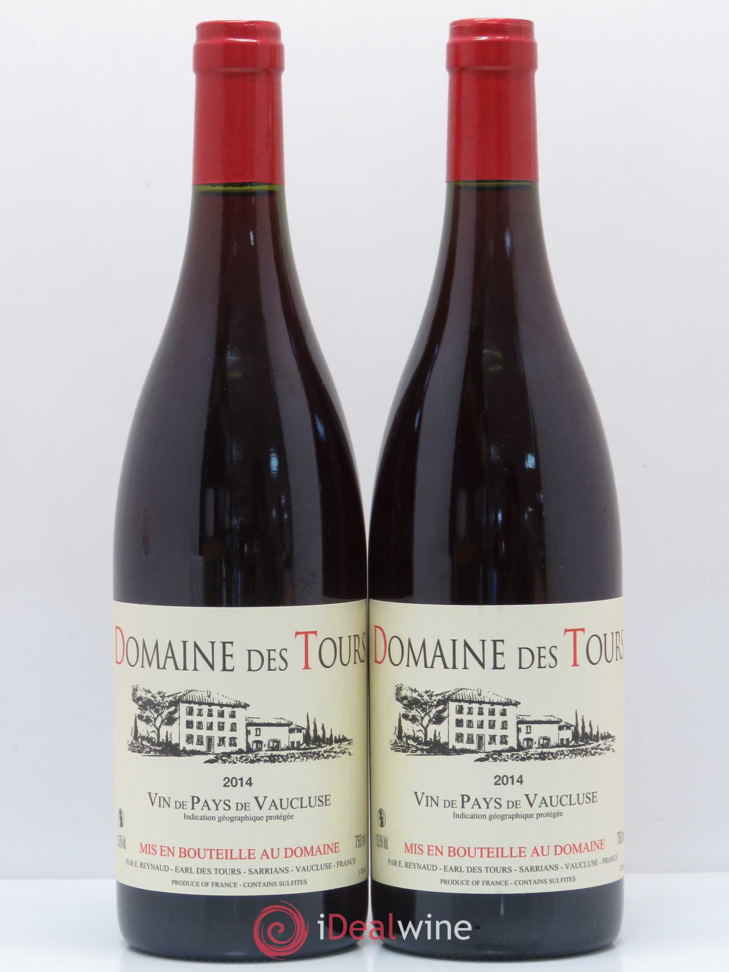 Vaucluse (Vin de Pays de Vaucluse) Domaine des Tours Emmanuel Reynaud 2014 - Lot de 2 bouteilles - 0