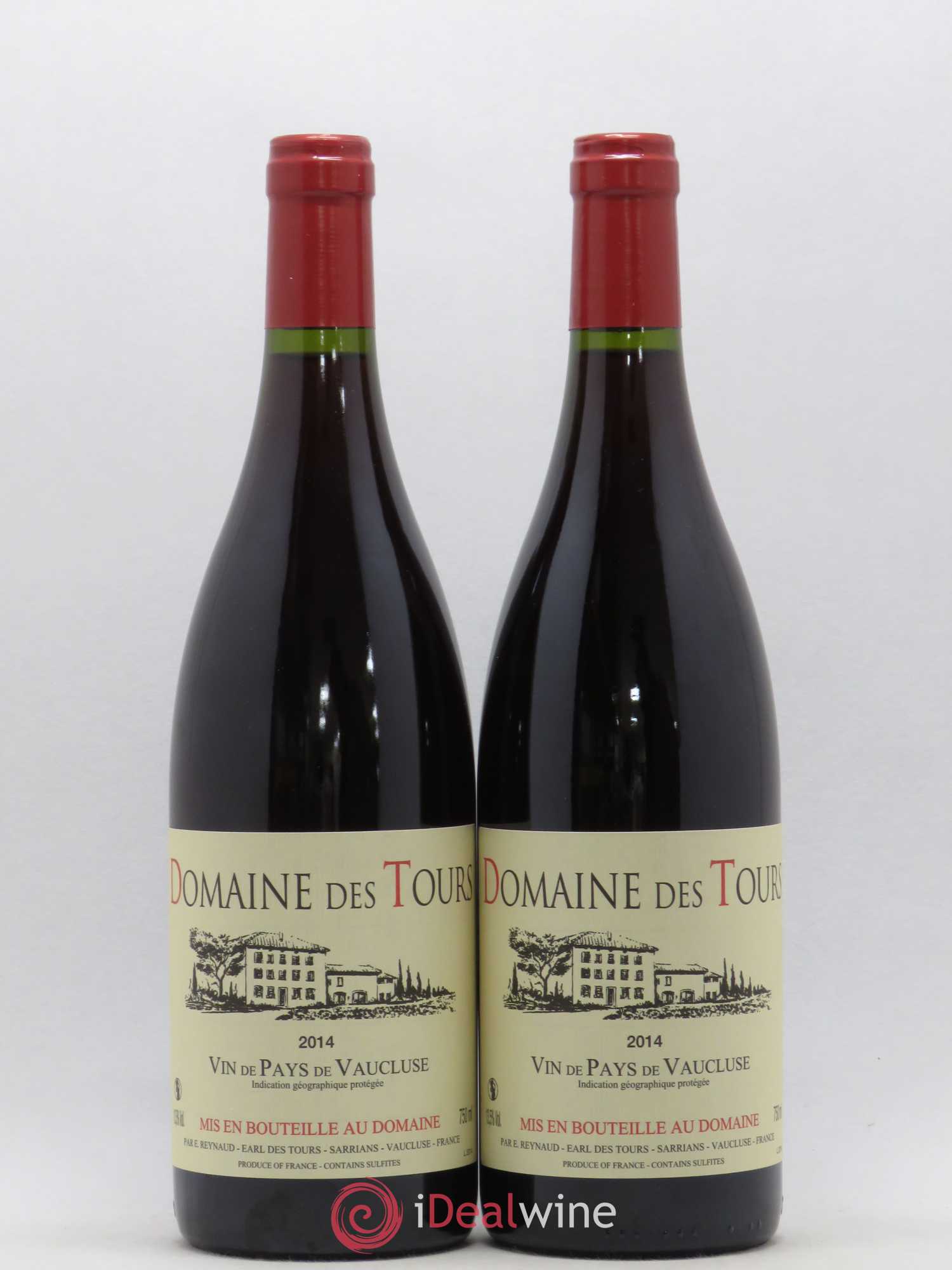 Vaucluse (Vin de Pays de Vaucluse) Domaine des Tours Emmanuel Reynaud 2014 - Lot de 2 bouteilles - 0