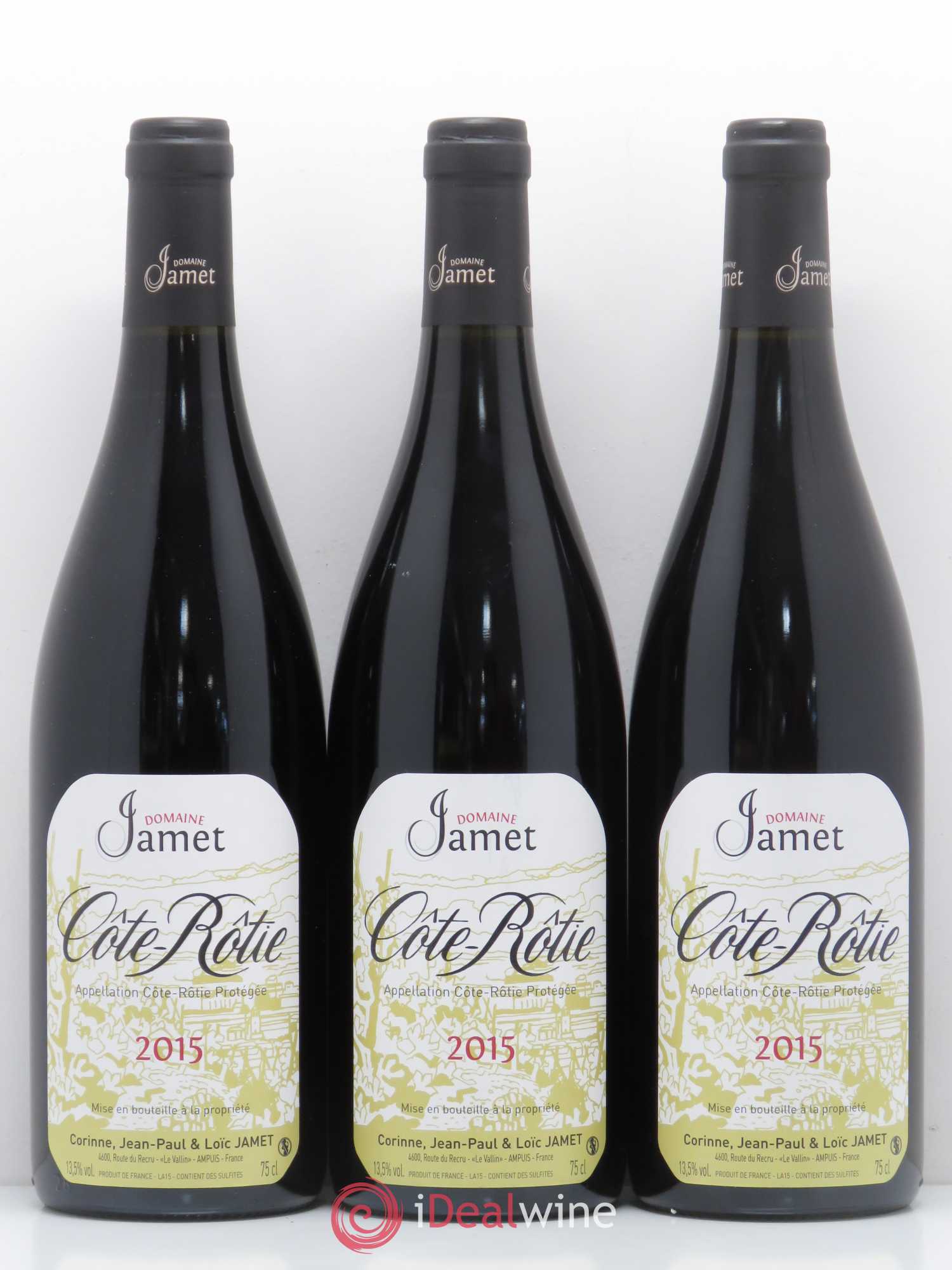 Côte-Rôtie Jamet (Domaine) 2015 - Lot de 3 bouteilles - 0