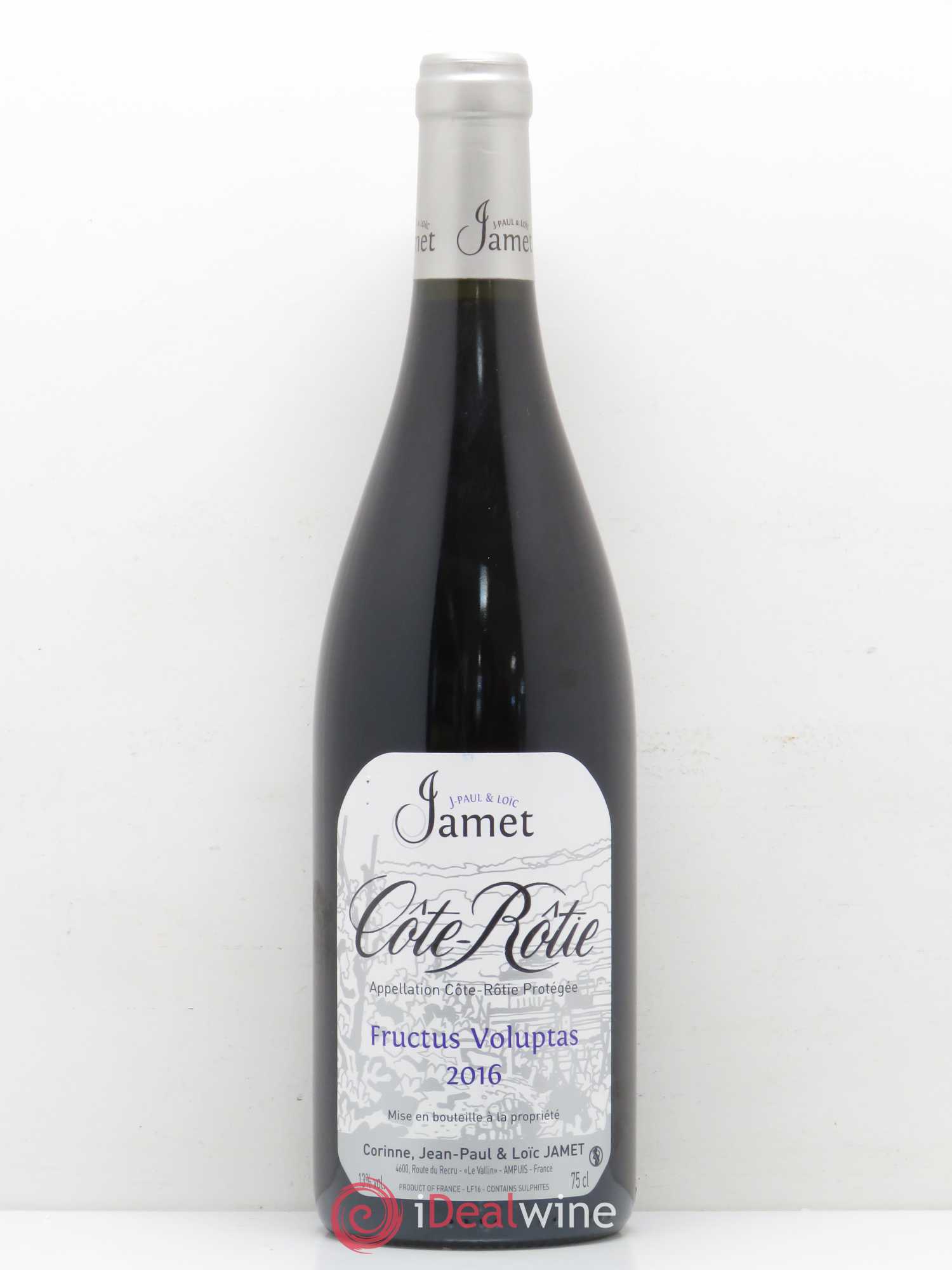 Côte-Rôtie Fructus Voluptas Jamet (Domaine) 2016 - Lot de 1 bouteille - 0