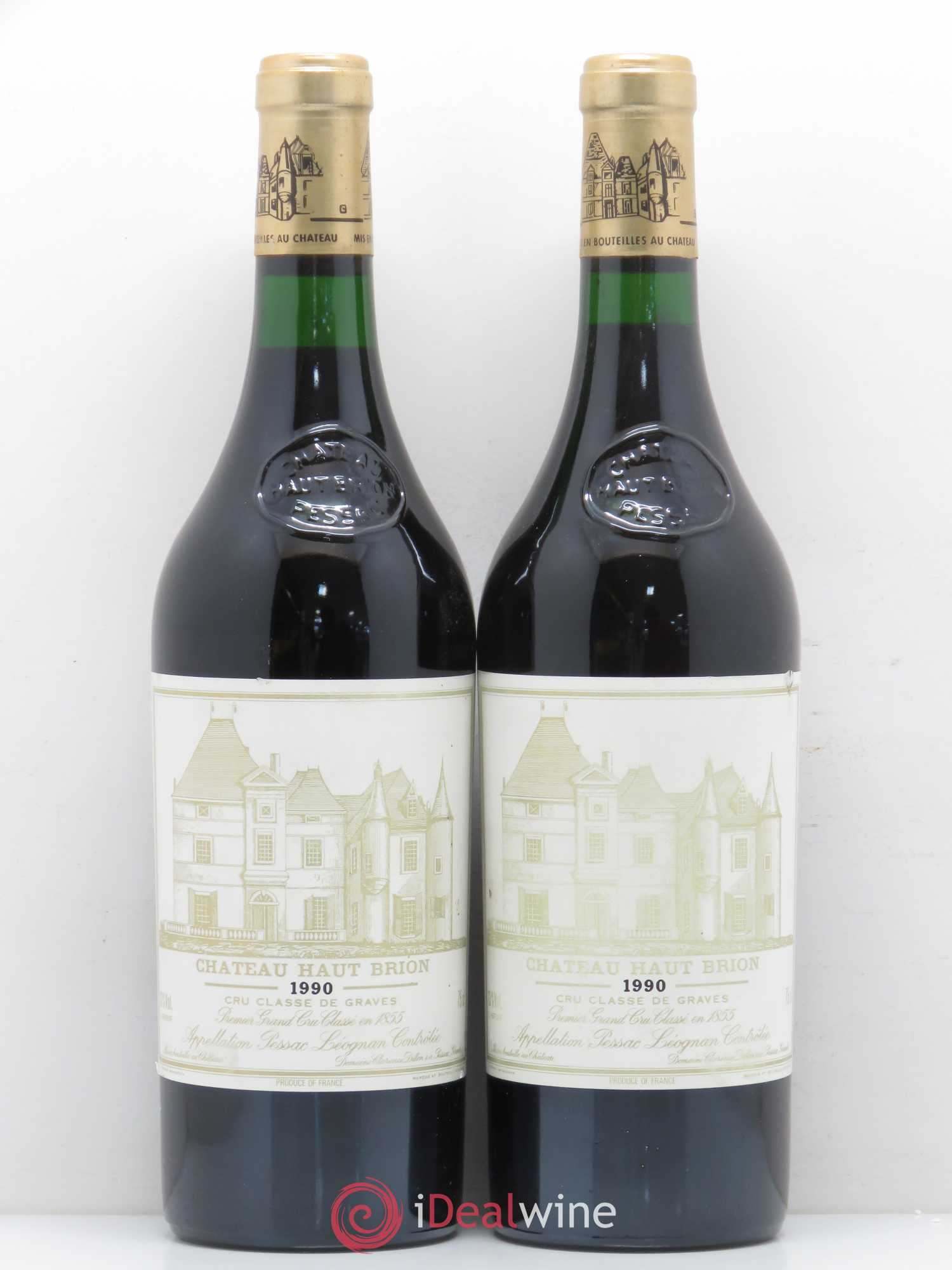 Château Haut Brion 1er Grand Cru Classé 1990 - Lot de 2 bouteilles - 0