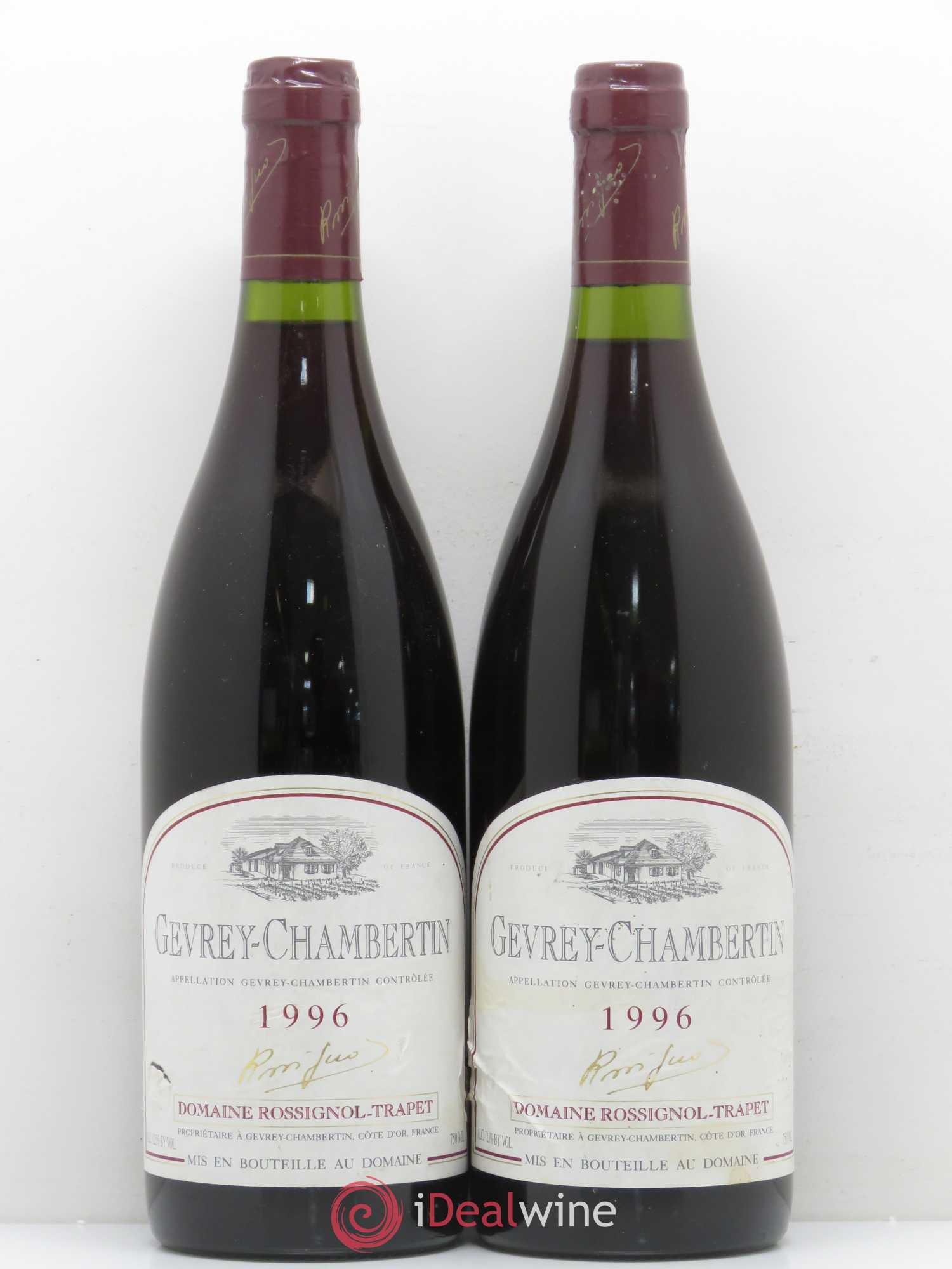 Gevrey-Chambertin Domaine Rossignol Trapet 1996 - Posten von 2 Flaschen - 0