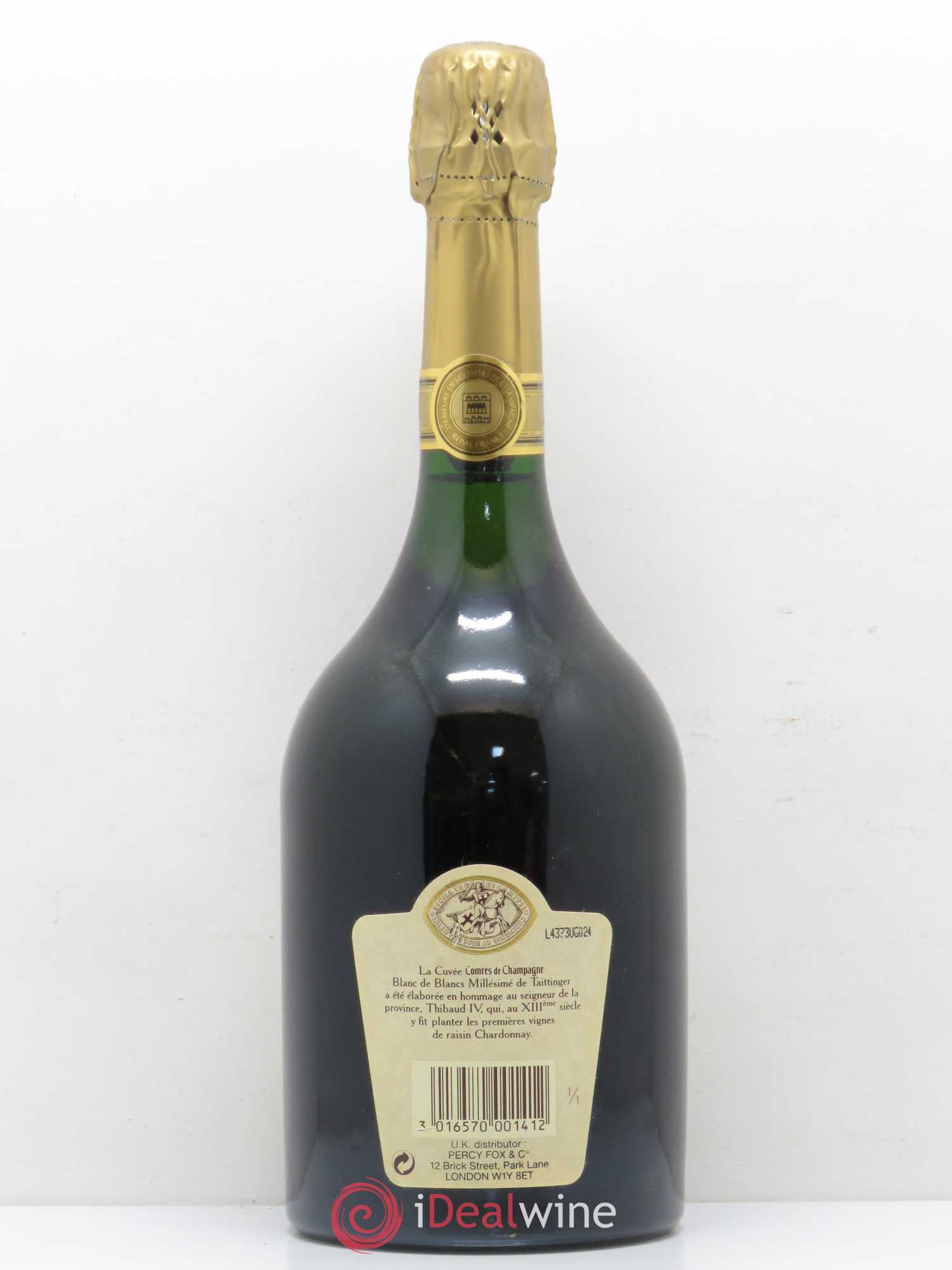 Comtes de Champagne Taittinger 1986 - Lot de 1 bouteille - 1