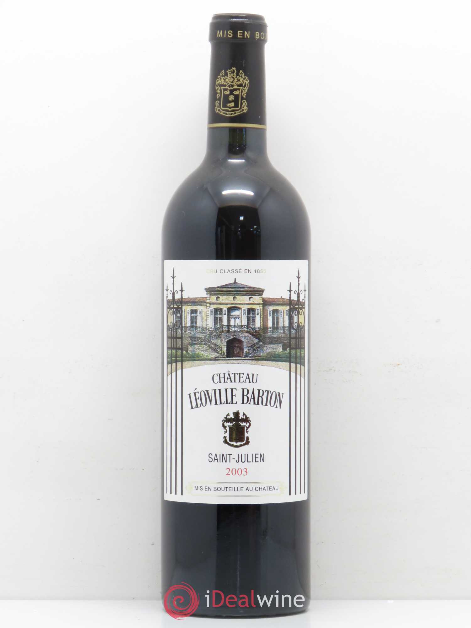Château Léoville Barton 2ème Grand Cru Classé 2003 - Lot de 1 bouteille - 0