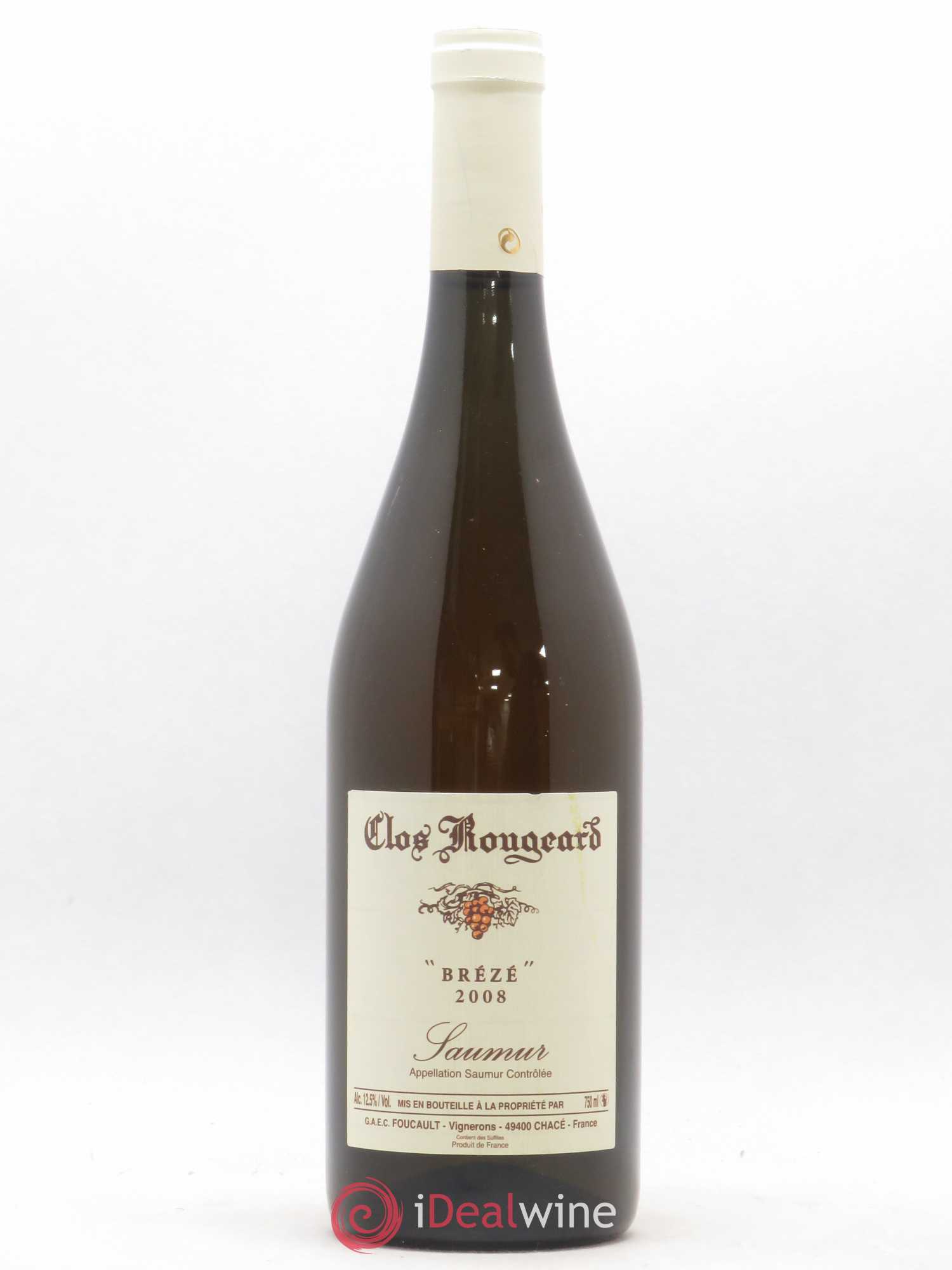 Saumur Brézé Clos Rougeard 2008 - Lot de 1 bouteille - 0