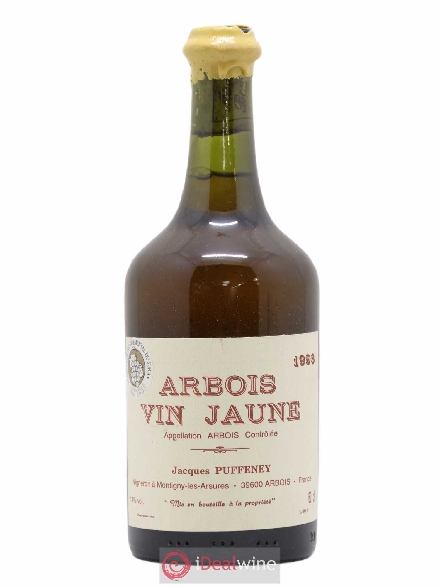 Arbois Vin Jaune Jacques Puffeney 1996 - Lot de 1 bouteille - 0