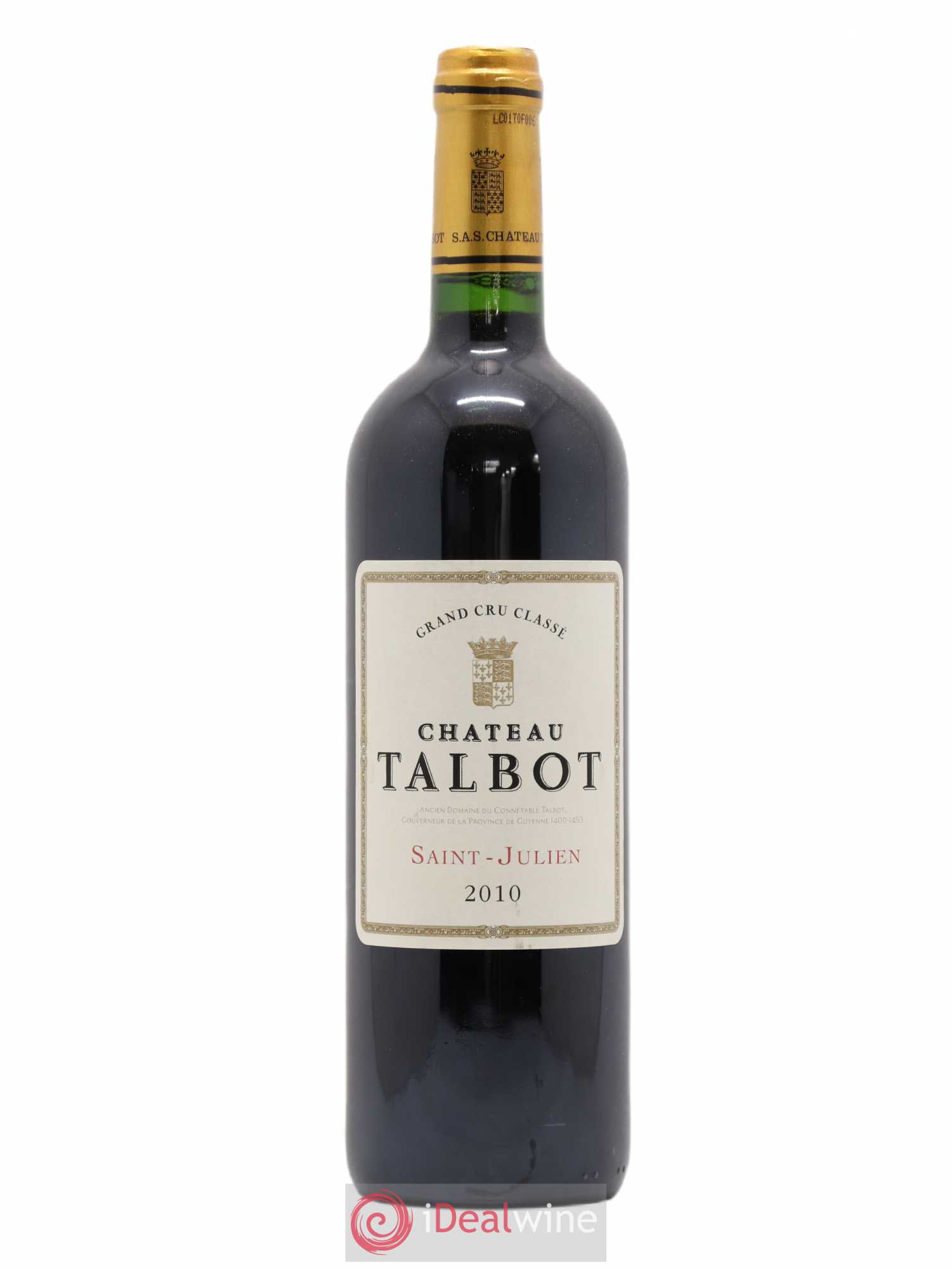 Château Talbot 4ème Grand Cru Classé 2010 - Lot de 1 bouteille - 0