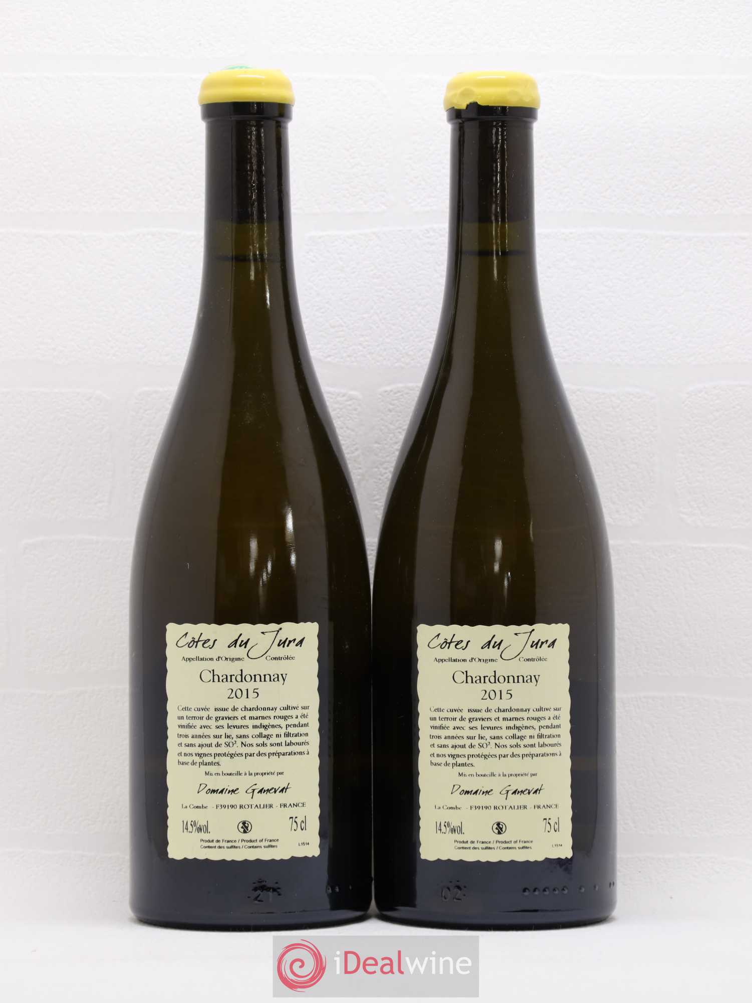 Côtes du Jura Les Gryphées Vieilles Vignes Jean-François Ganevat (Domaine) 2015 - Lot de 2 bouteilles - 1