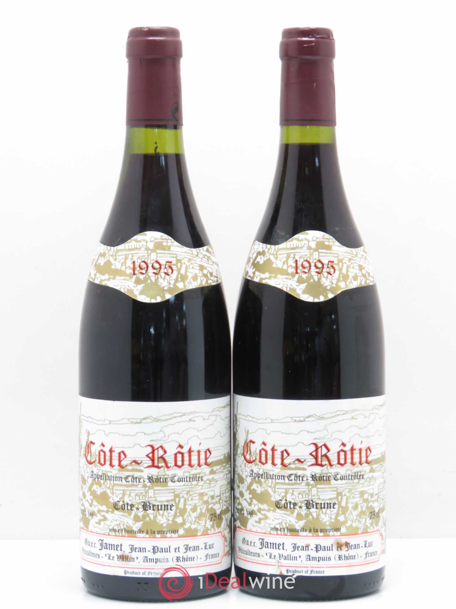 Côte-Rôtie Côte Brune Jamet (Domaine) 1995 - Lot de 2 bouteilles - 0