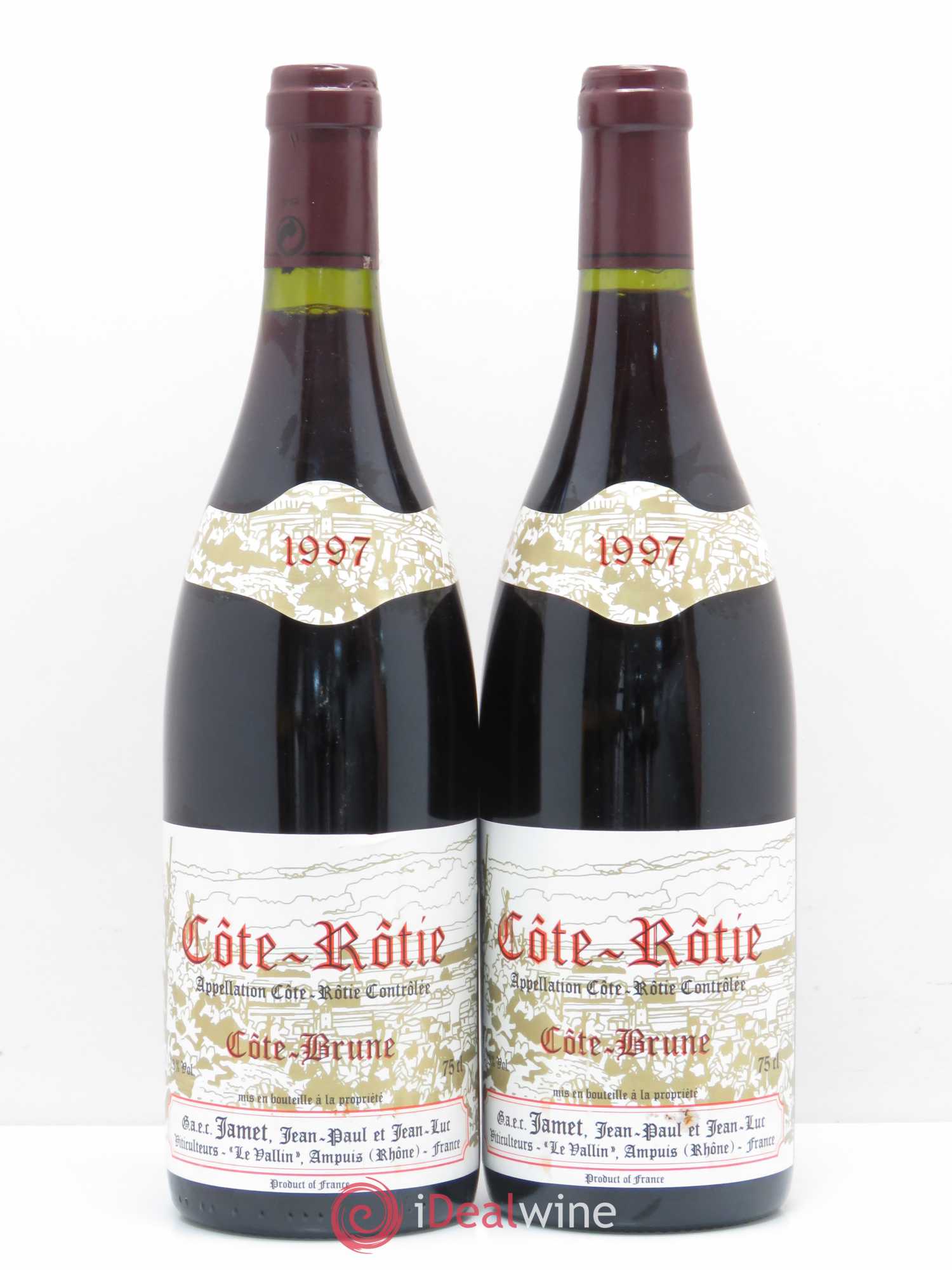 Côte-Rôtie Côte Brune Jamet (Domaine) 1997 - Lot de 2 bouteilles - 0