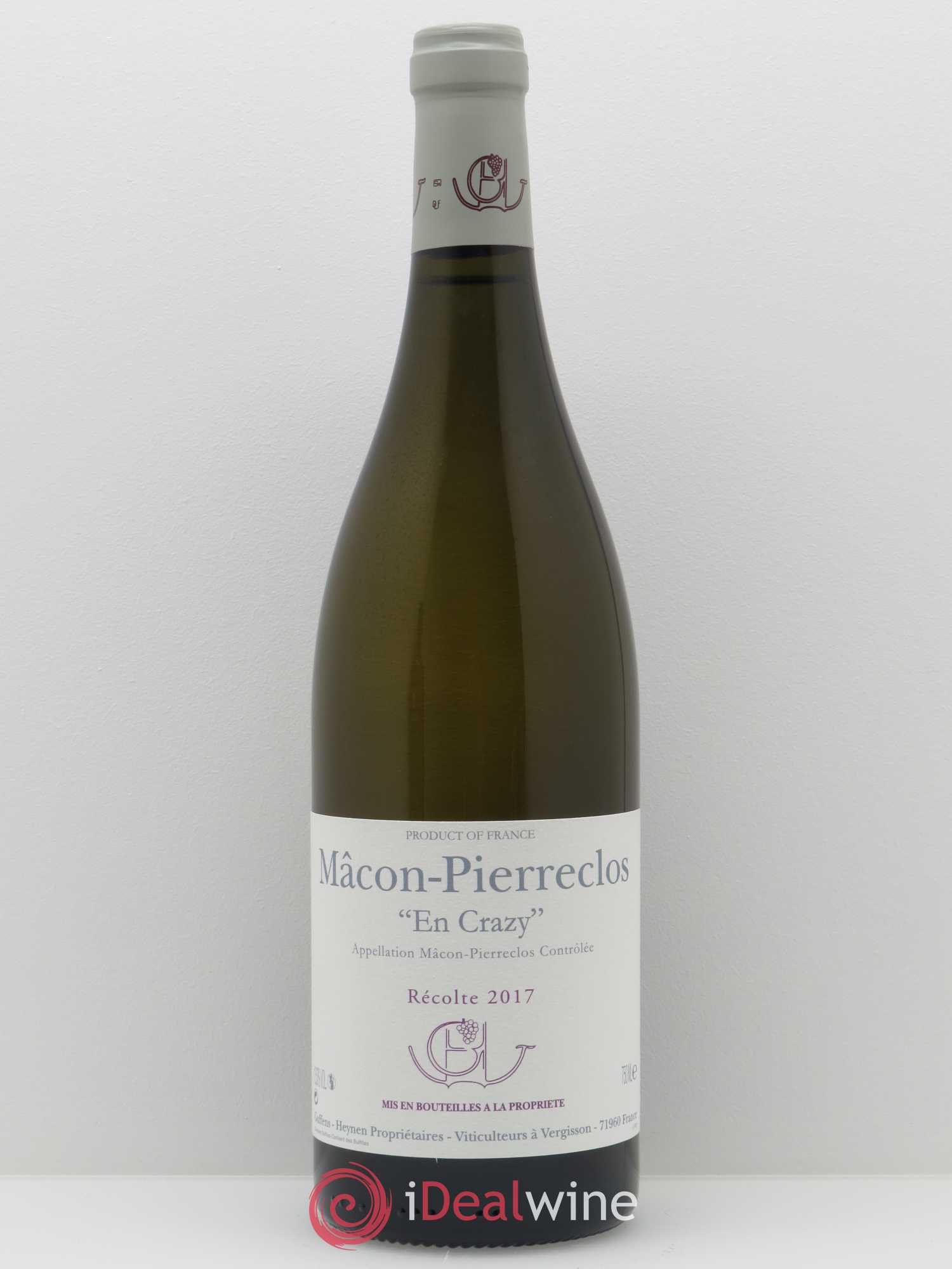 Mâcon Pierreclos En Crazy Guffens-Heynen 2017 - Lot de 1 bouteille - 0