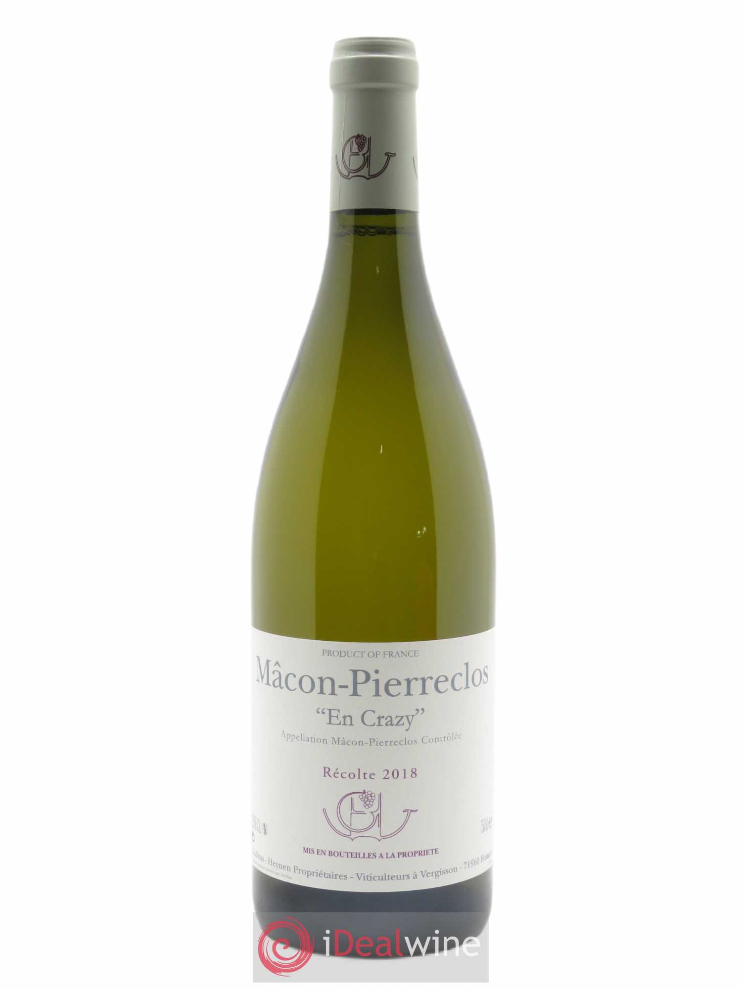 Mâcon Pierreclos En Crazy Guffens-Heynen 2018 - Lot de 1 bouteille - 0