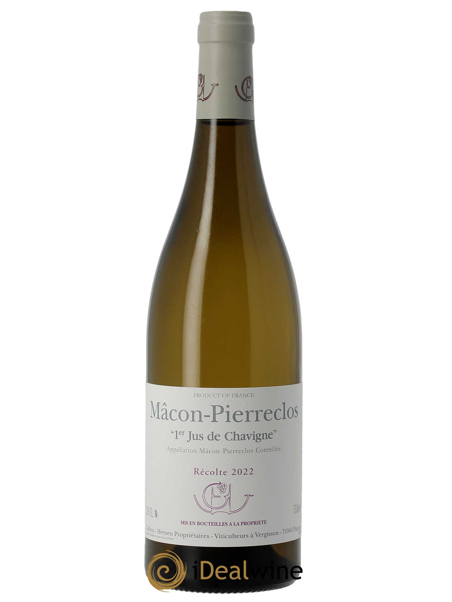 Mâcon Pierreclos 1er Jus de Chavigne Guffens-Heynen 2022 - Lot de 1 bouteille - 0