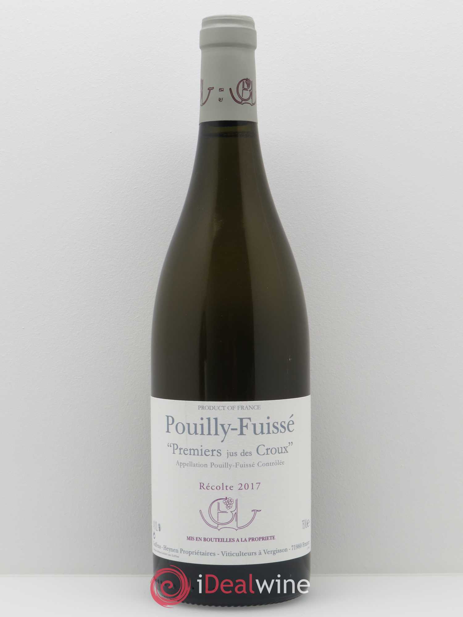Pouilly-Fuissé 1er Jus des Croux Guffens-Heynen 2017 - Lot de 1 bouteille - 0