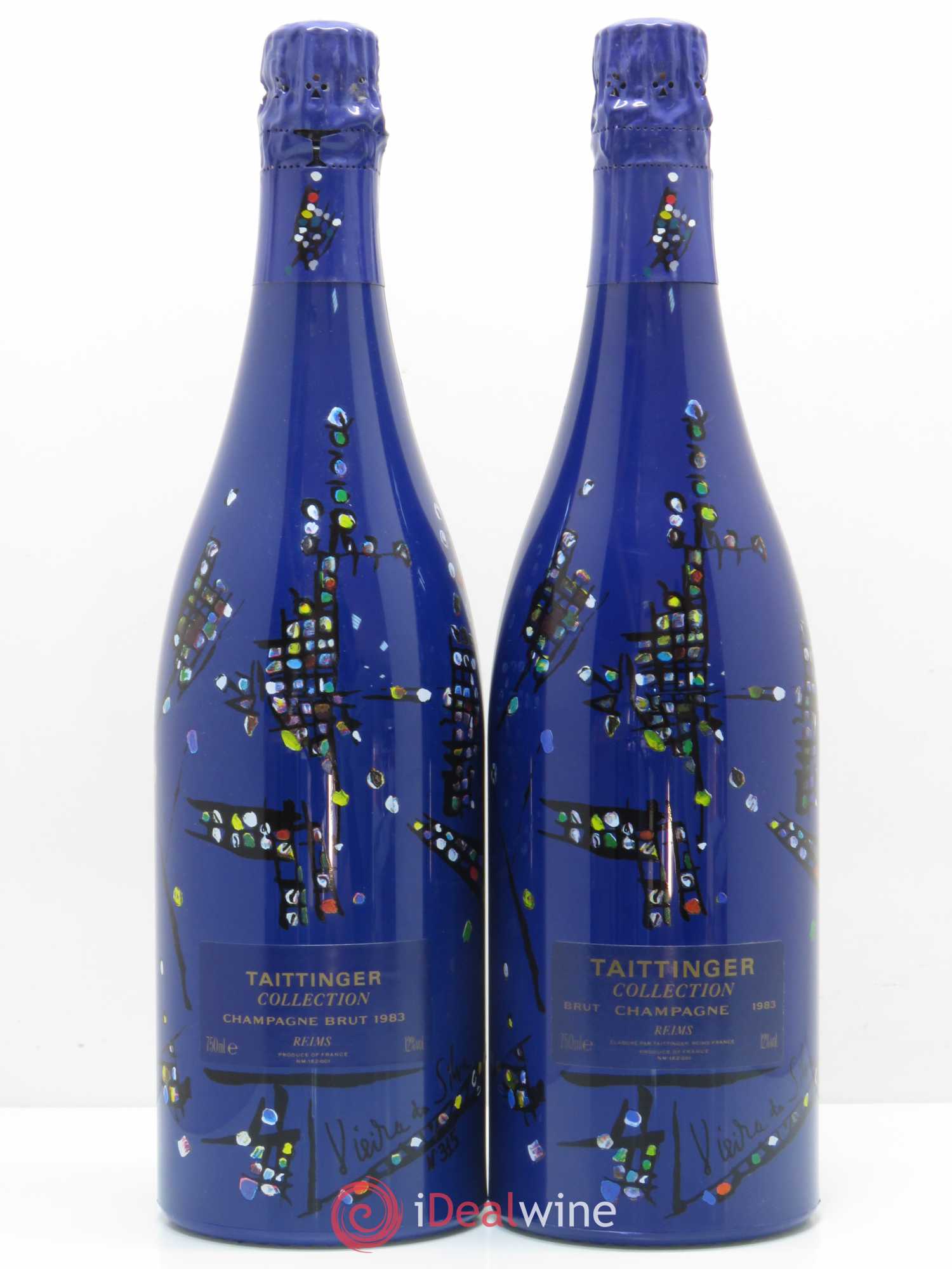 1983 - Collection Viera da Silva Taittinger 1983 - Lot de 2 bouteilles - 0
