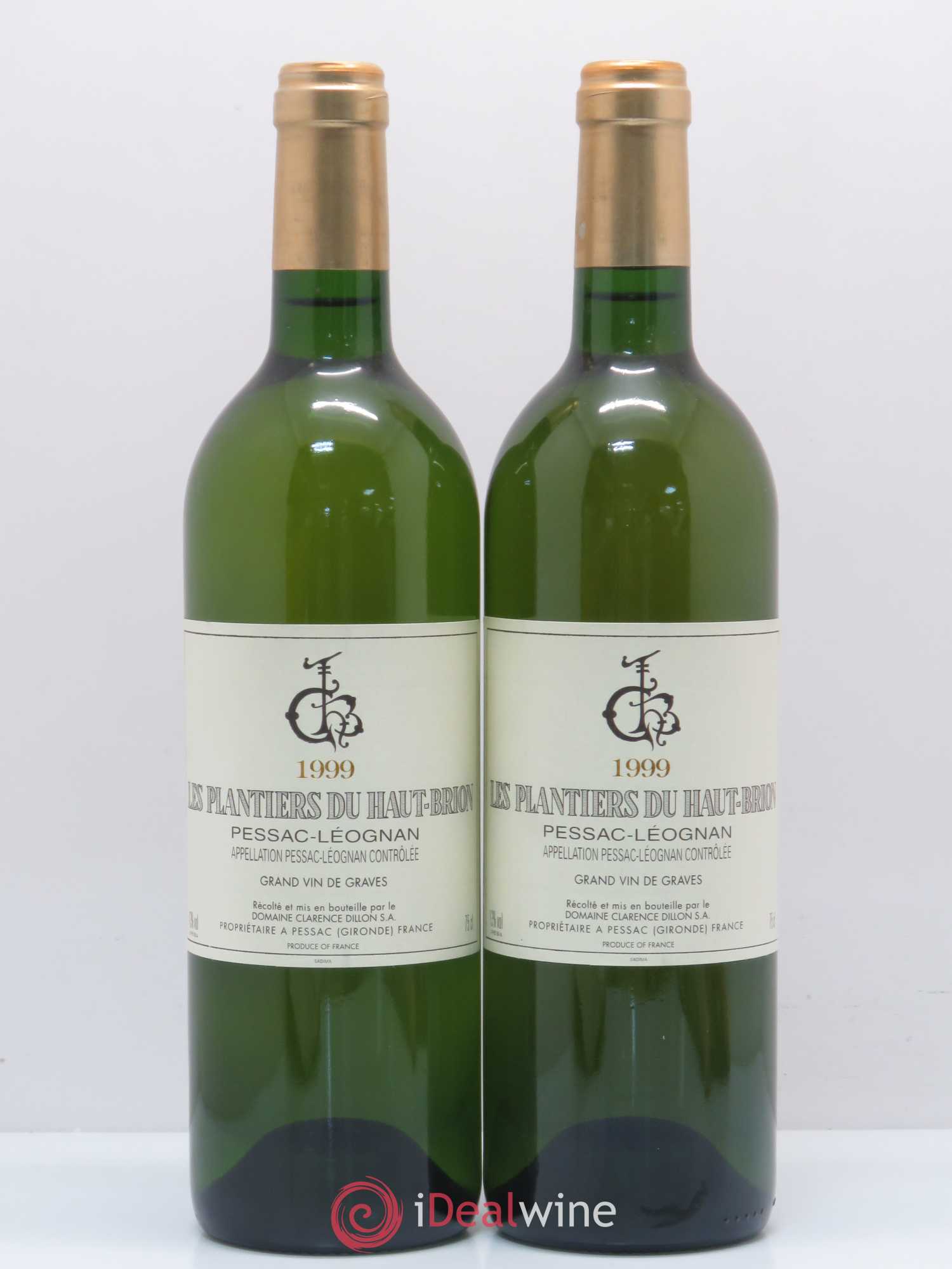 Château Les Plantiers du Haut-Brion 1999 - Lot de 2 bouteilles - 0