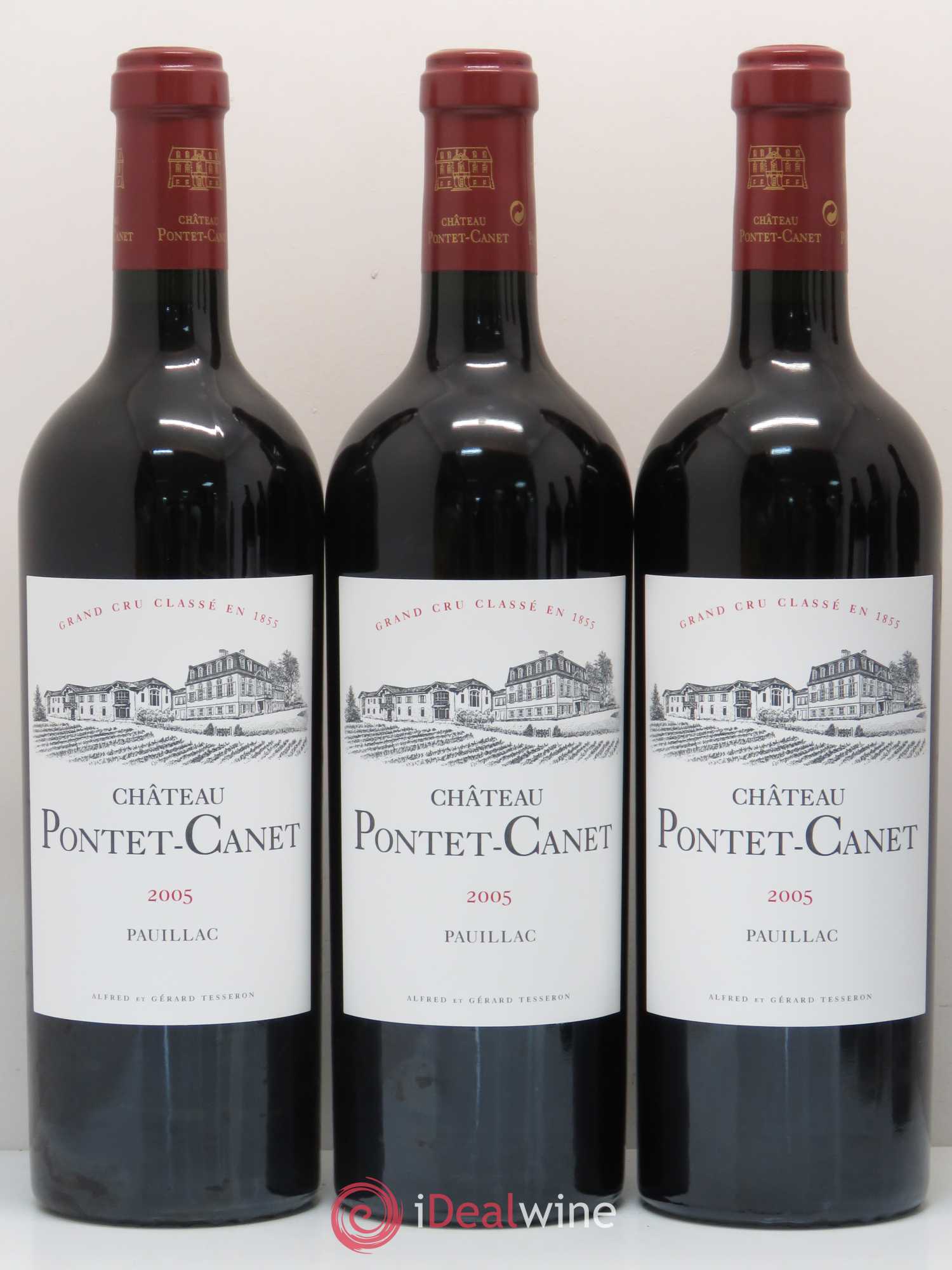 Château Pontet Canet 5ème Grand Cru Classé 2005 - Lot de 6 bouteilles - 1