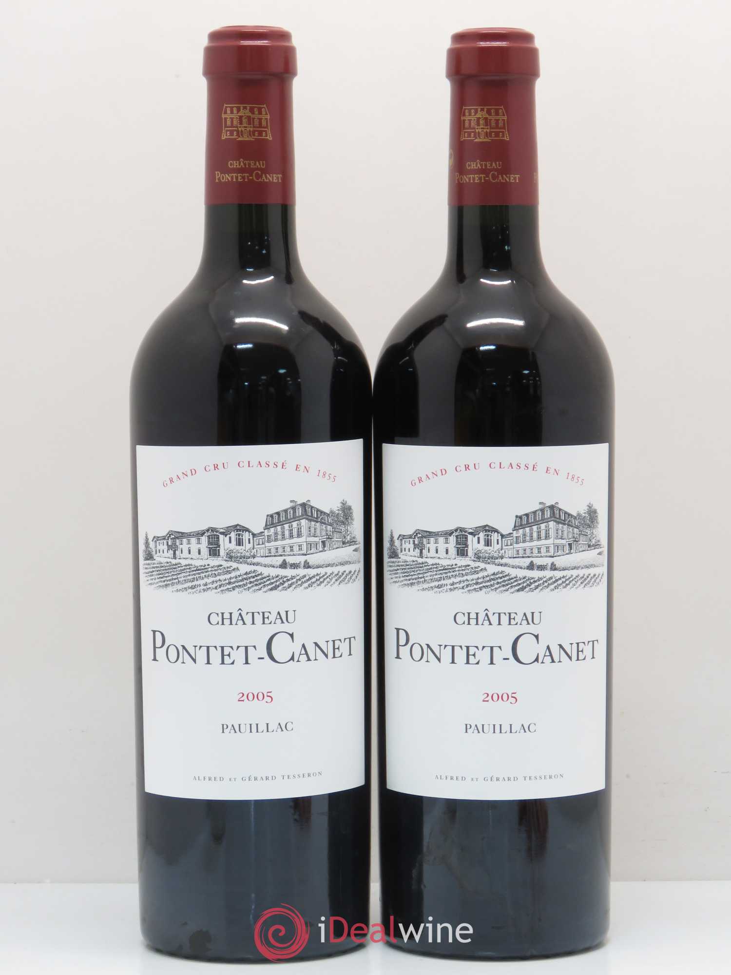 Château Pontet Canet 5ème Grand Cru Classé 2005 - Lot de 2 bouteilles - 0