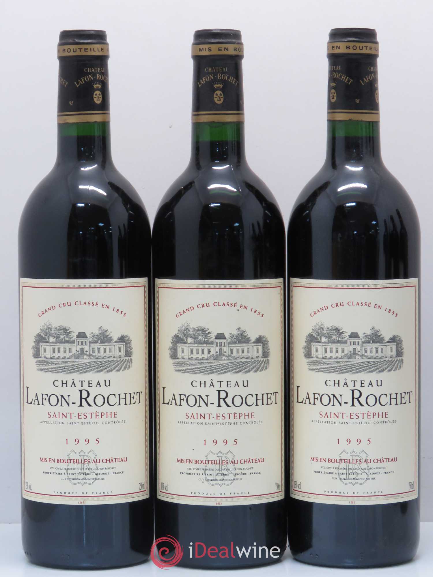 Château Lafon Rochet 4ème Grand Cru Classé 1995 - Lot de 6 bouteilles - 1