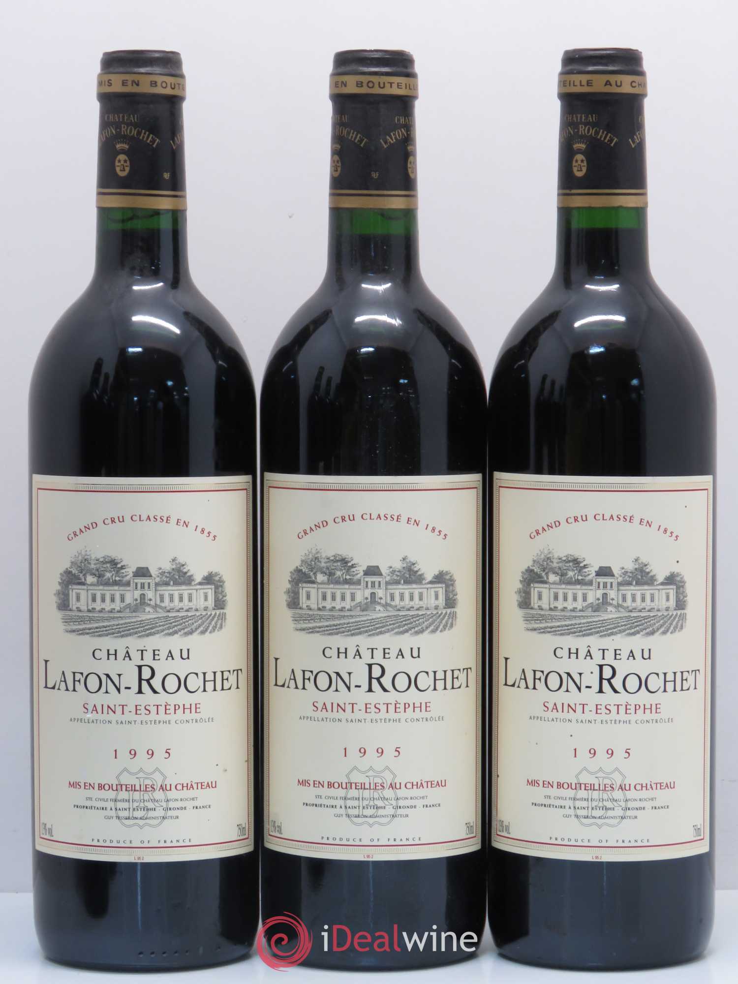 Château Lafon Rochet 4ème Grand Cru Classé 1995 - Lot de 6 bouteilles - 2