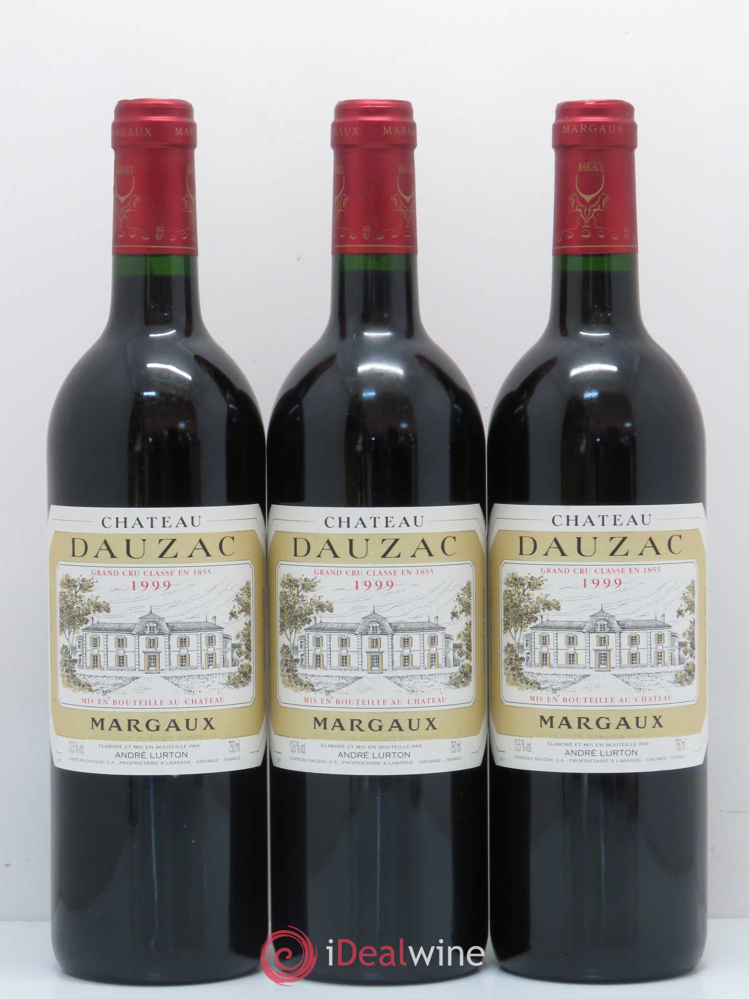 Château Dauzac 5ème Grand Cru Classé 1999 - Lot de 3 bouteilles - 0