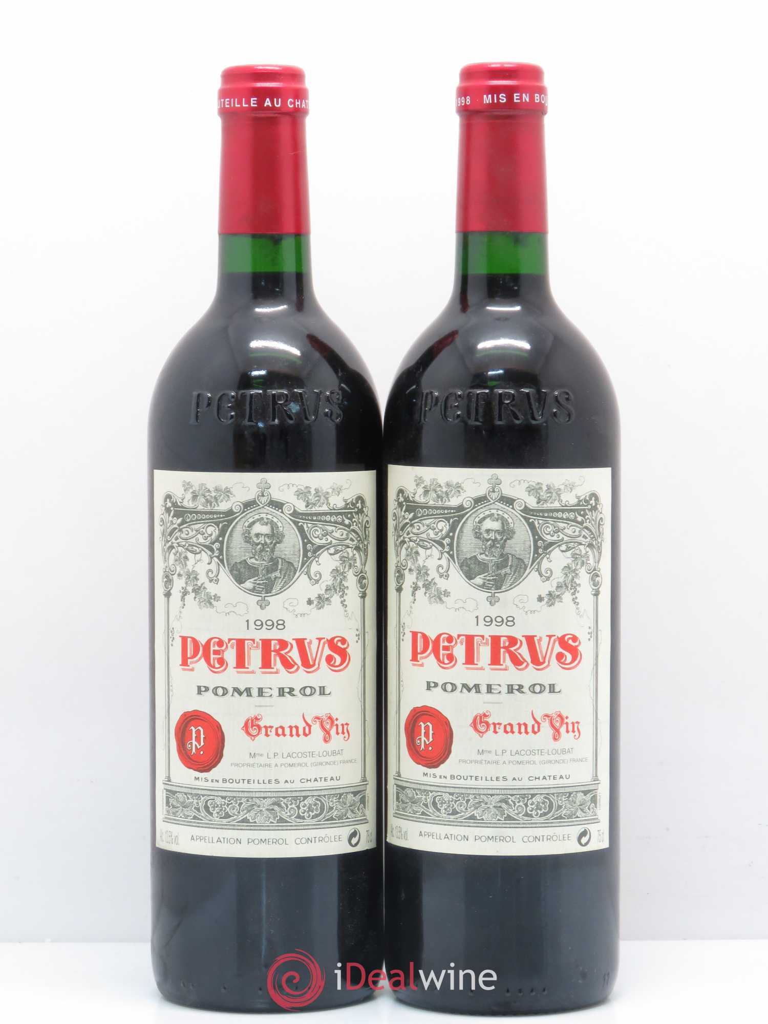 Petrus 1998 - Lotto di 2 bottiglie - 0