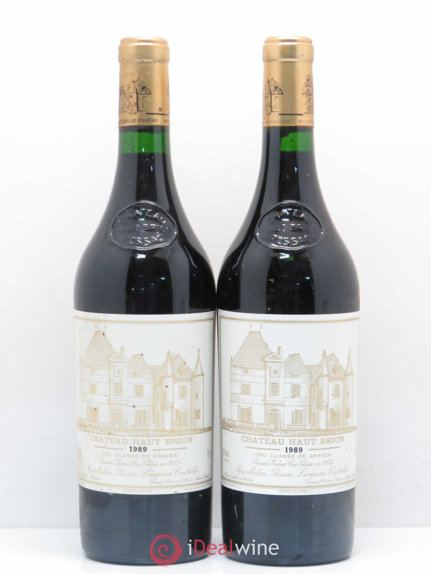 Château Haut Brion 1er Grand Cru Classé 1989 - Lot de 2 bouteilles - 0