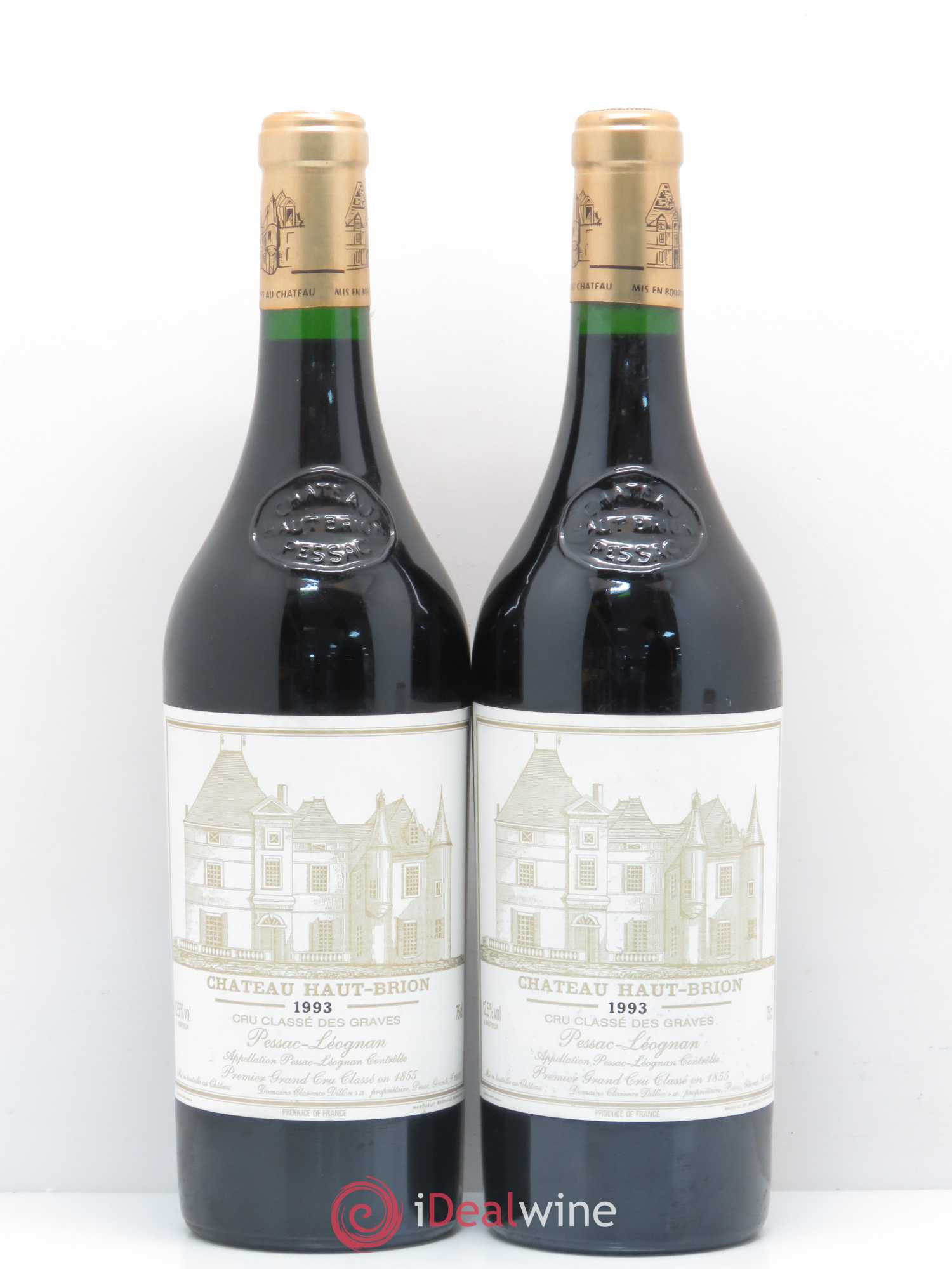 Château Haut Brion 1er Grand Cru Classé 1993 - Lot de 2 bouteilles - 0