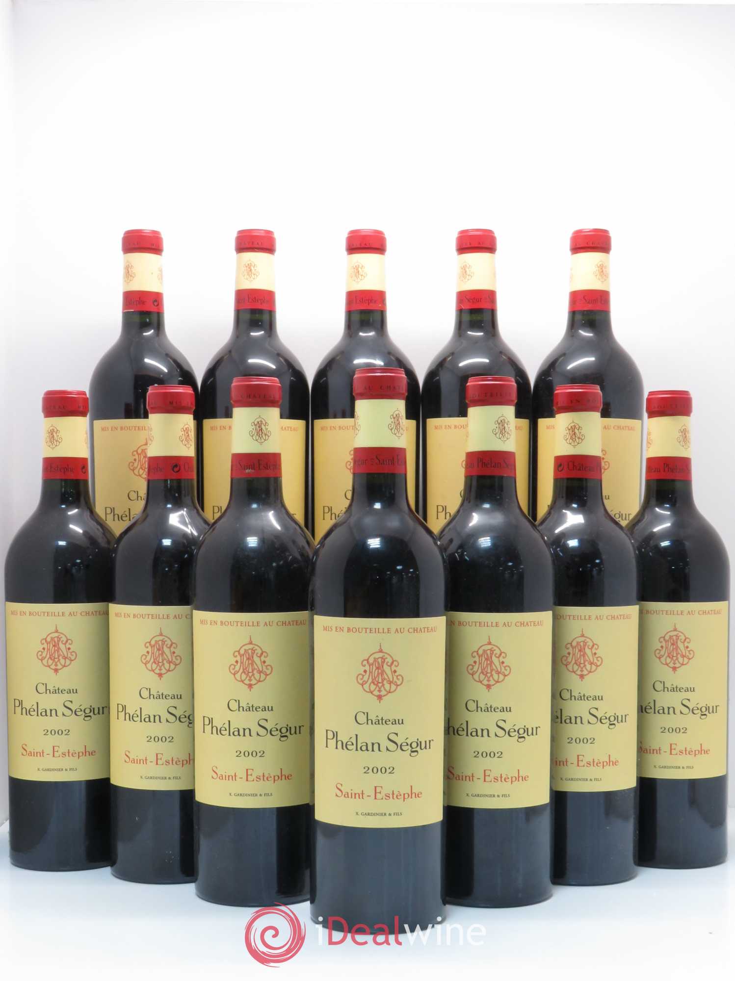 Château Phélan Ségur 2002 - Lot de 12 bouteilles - 0