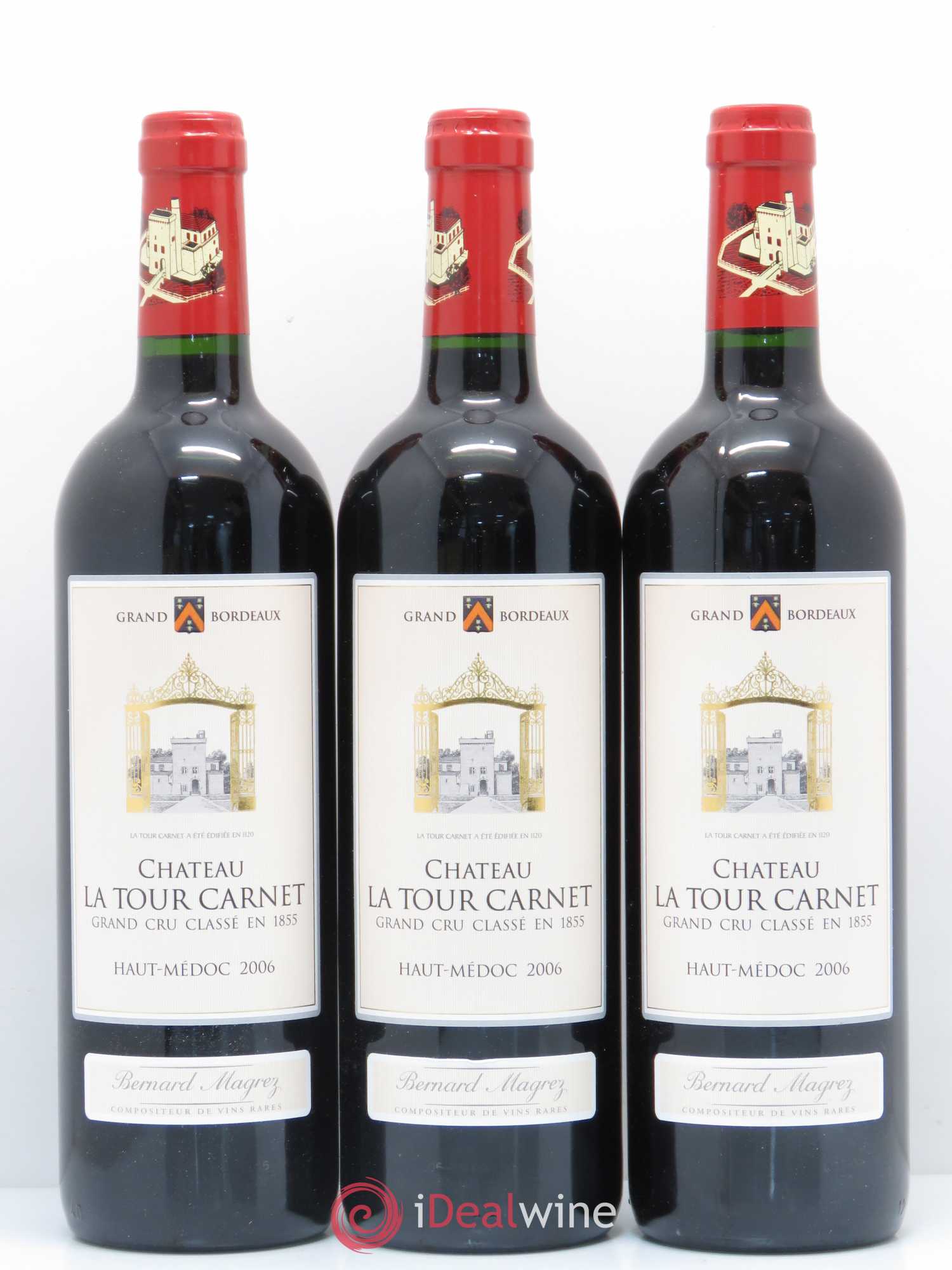 Château la Tour Carnet 4ème Grand Cru Classé 2006 - Lot de 12 bouteilles - 2