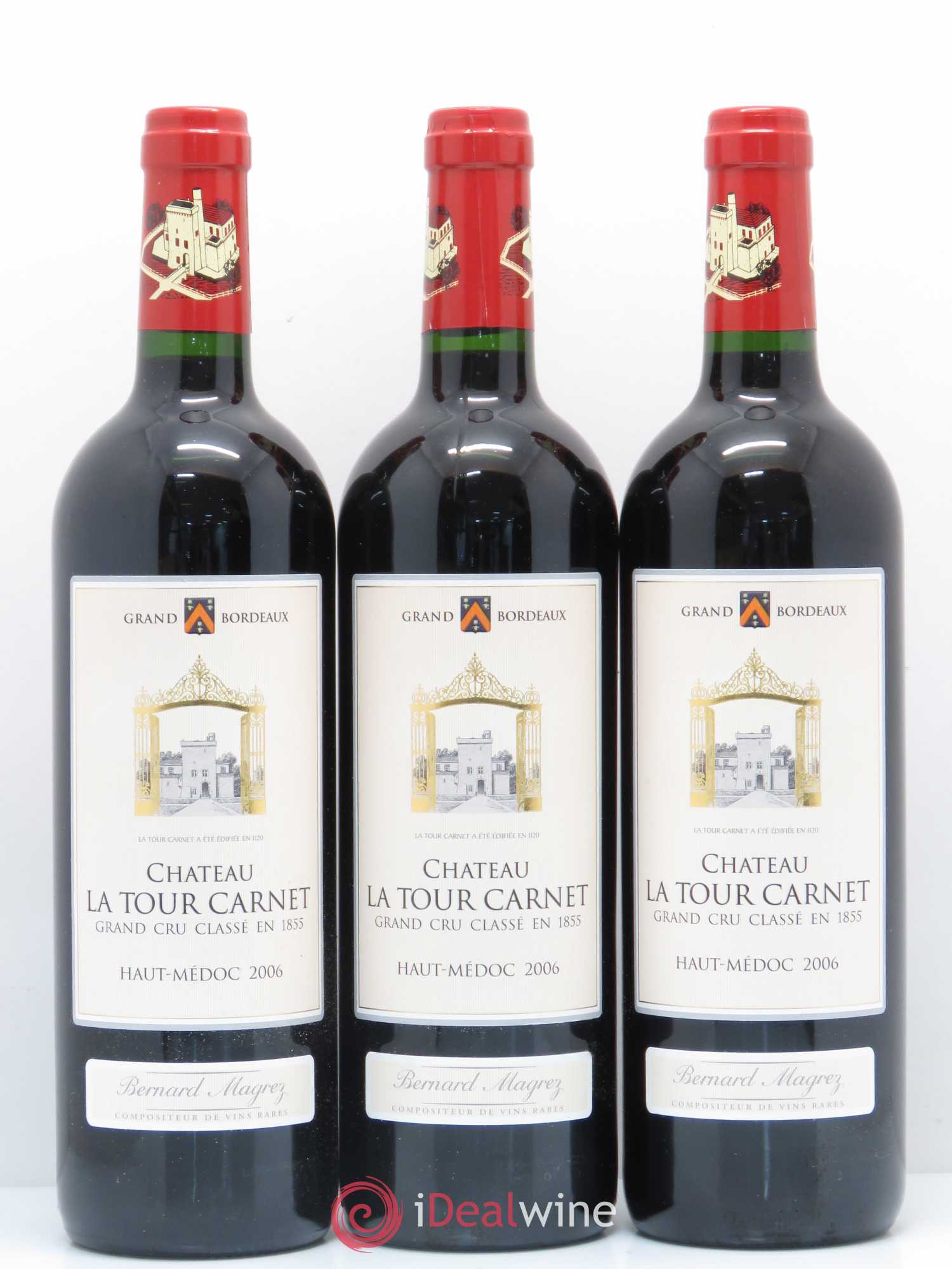 Château la Tour Carnet 4ème Grand Cru Classé 2006 - Lot de 12 bouteilles - 3
