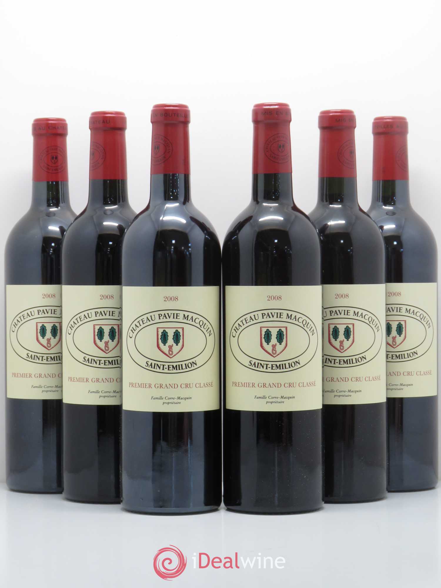 Château Pavie Macquin 1er Grand Cru Classé B 2008 - Lot de 6 bouteilles - 0