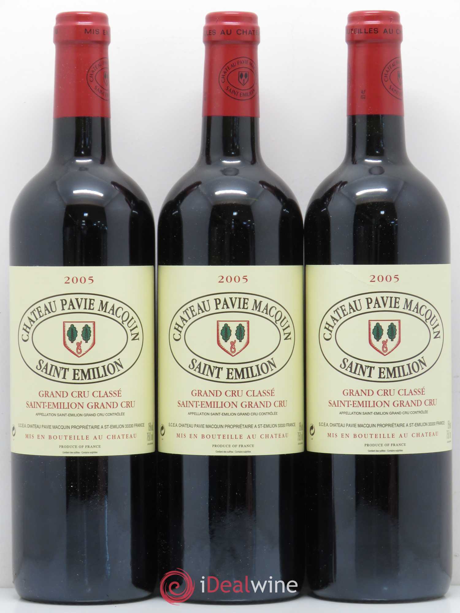 Château Pavie Macquin 1er Grand Cru Classé B 2005 - Lot de 6 bouteilles - 2