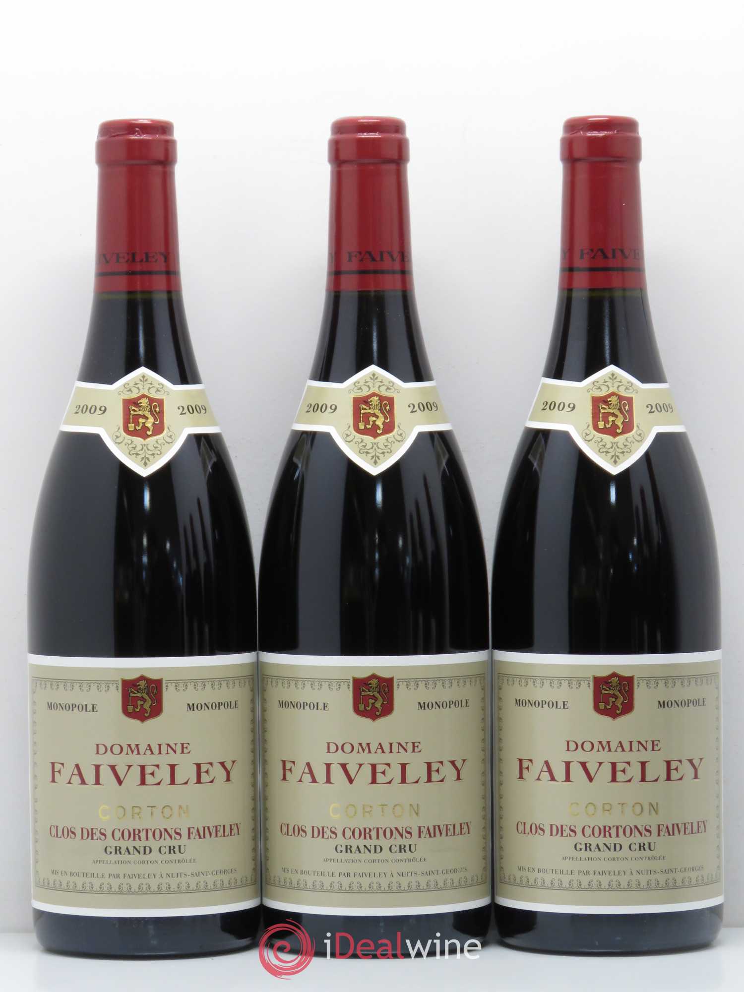 Corton Grand Cru Clos des Cortons Faiveley 2009 - Lot de 6 bouteilles - 1