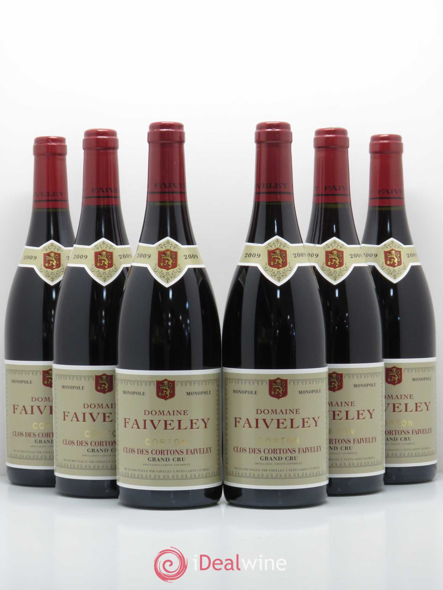 Corton Grand Cru Clos des Cortons Faiveley 2009 - Lot de 6 bouteilles - 0
