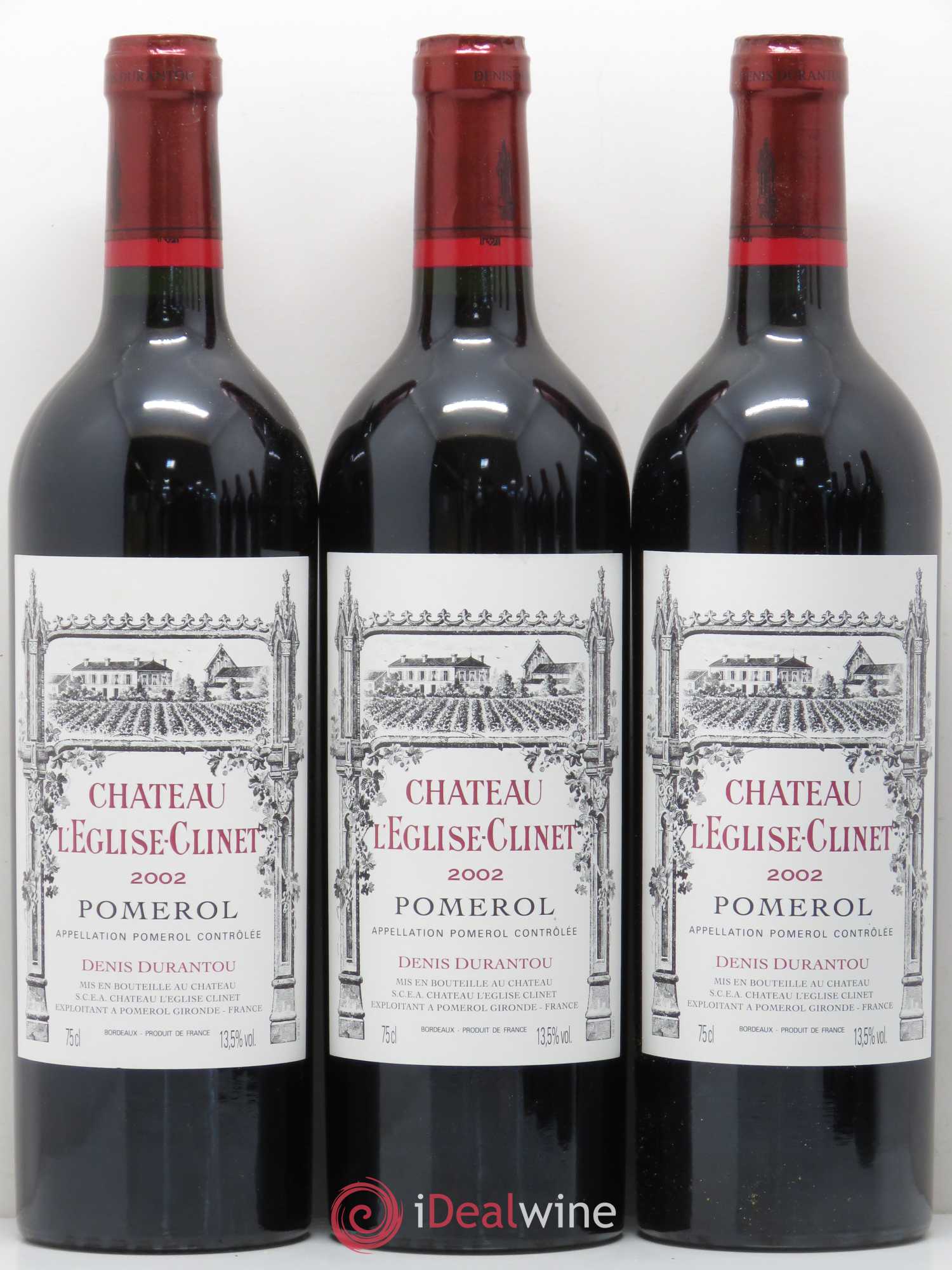 Château l' Église Clinet 2002 - Lot de 6 bouteilles - 1