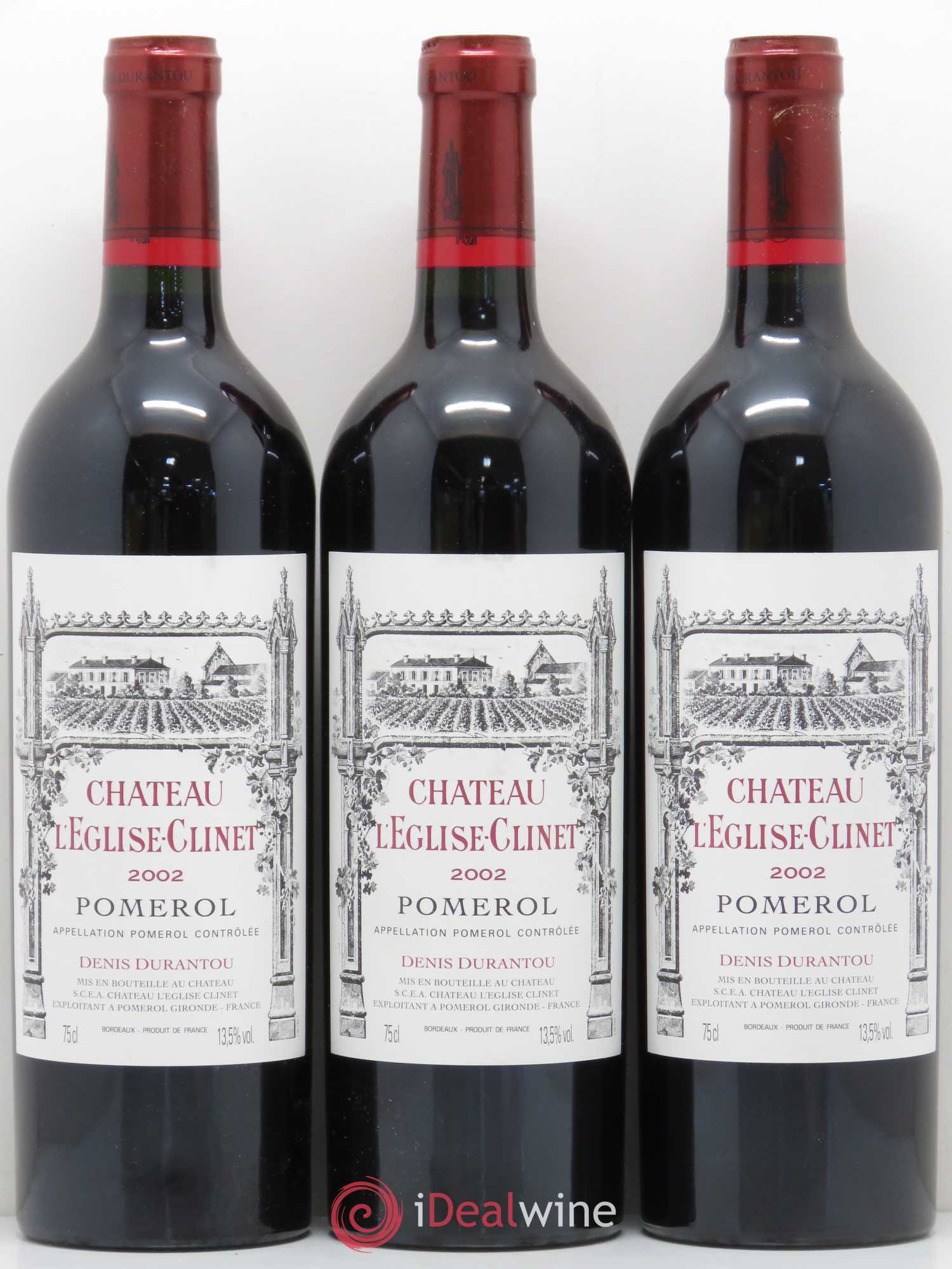 Château l' Église Clinet 2002 - Lot de 6 bouteilles - 2